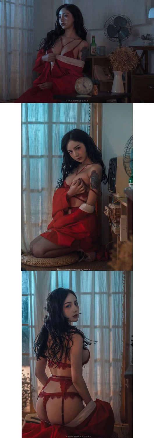 图片[6]-No.003-红色内衣 [18P]-coswz-cos王者