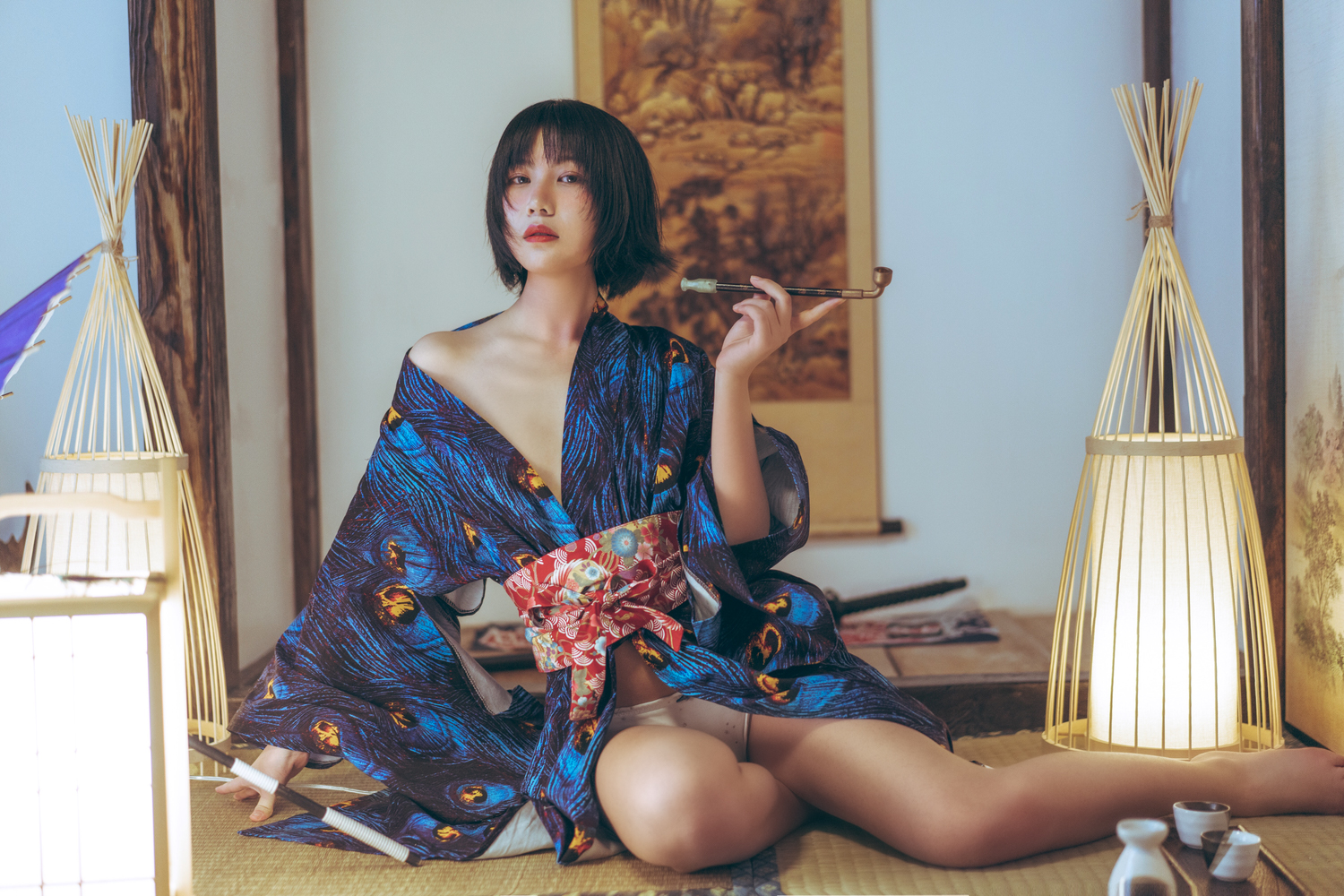 图片[6]-No.008-孔雀和服 [39P]-coswz-cos王者