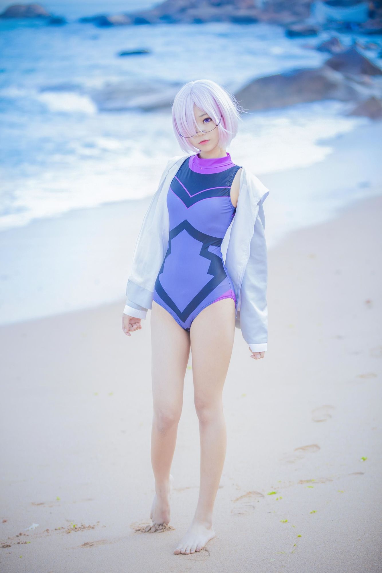 图片[6]-No.018-FGO 玛修 海边 [9P]-coswz-cos王者