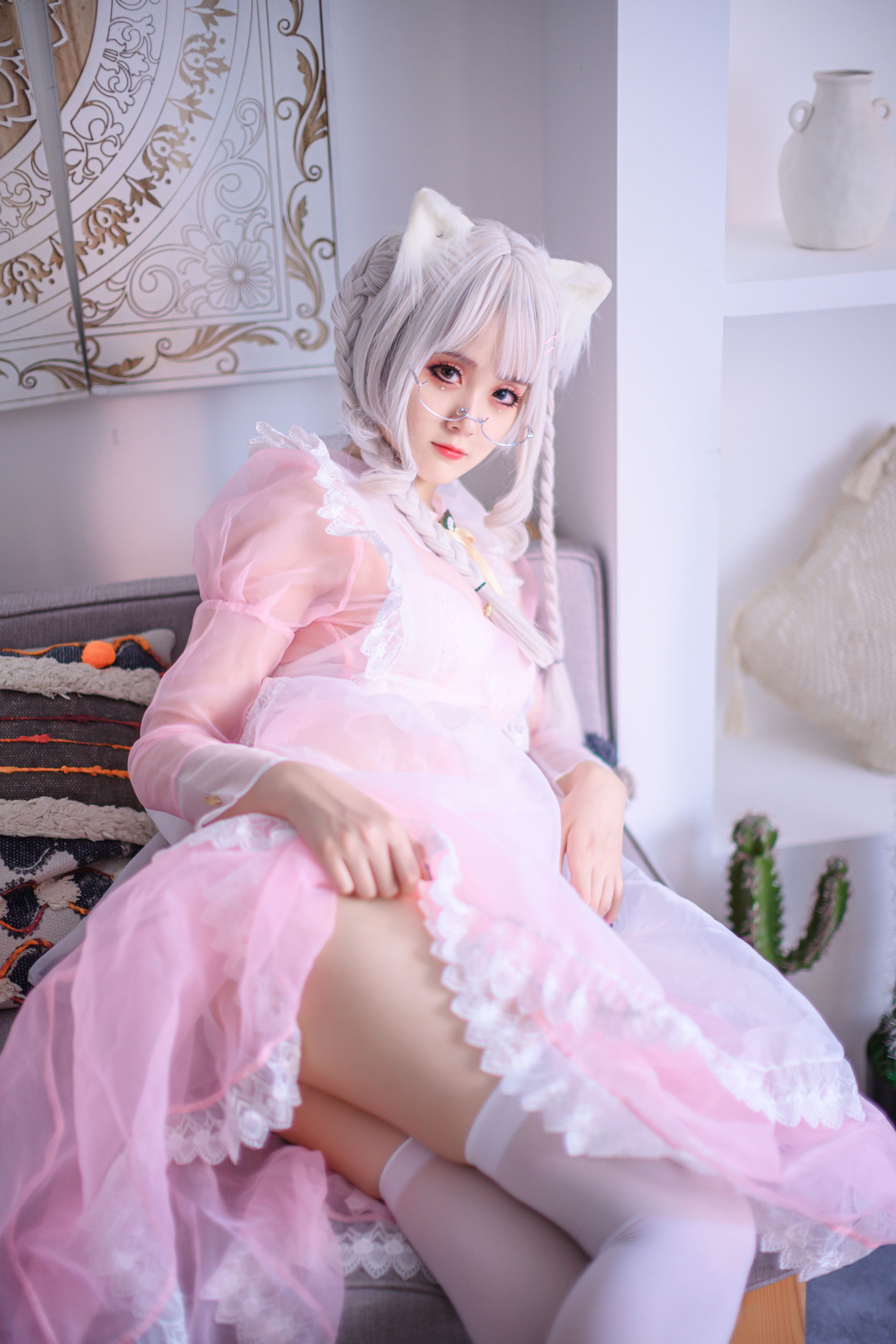 图片[6]-No.023-粉色透明女仆 [21P]-coswz-cos王者