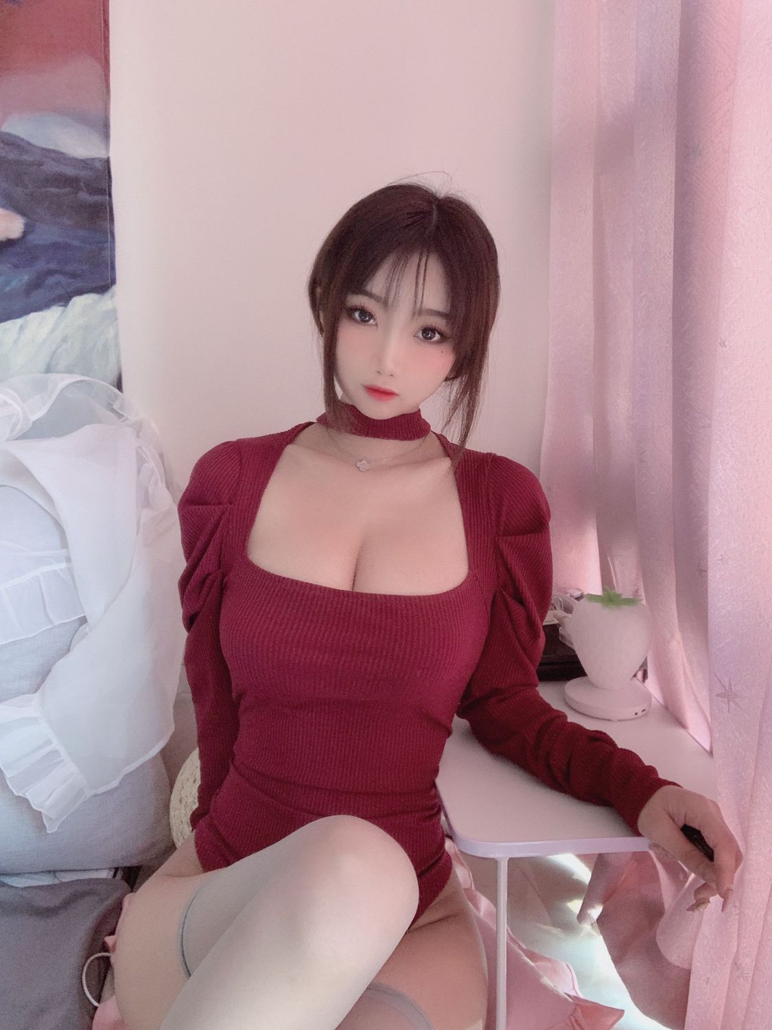 图片[47]-No.027-红色毛衣 [50P 2V]-coswz-cos王者