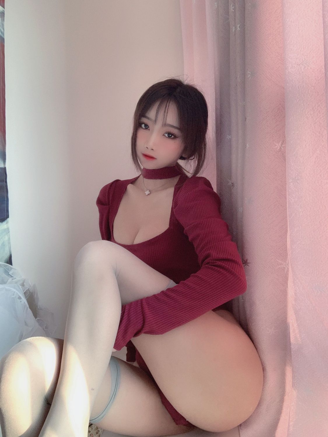 图片[38]-No.027-红色毛衣 [50P 2V]-coswz-cos王者