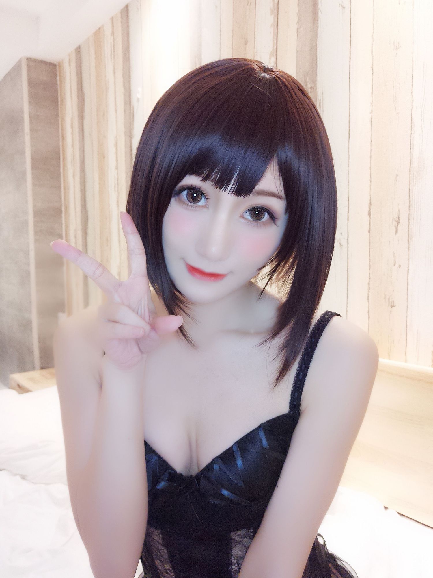 No.001-黑色情趣内衣 [21P]-coswz-cos王者