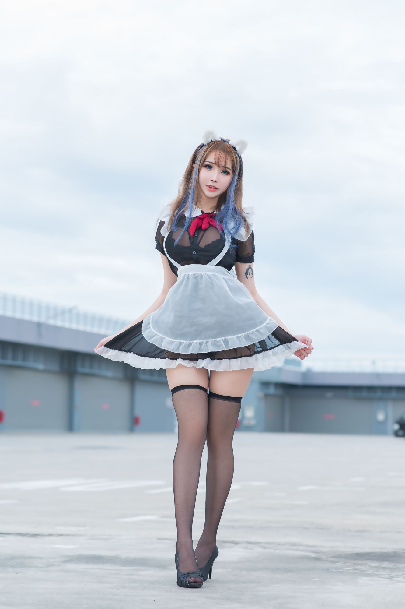 图片[6]-No.009-Rooftop Maid [21P]-coswz-cos王者