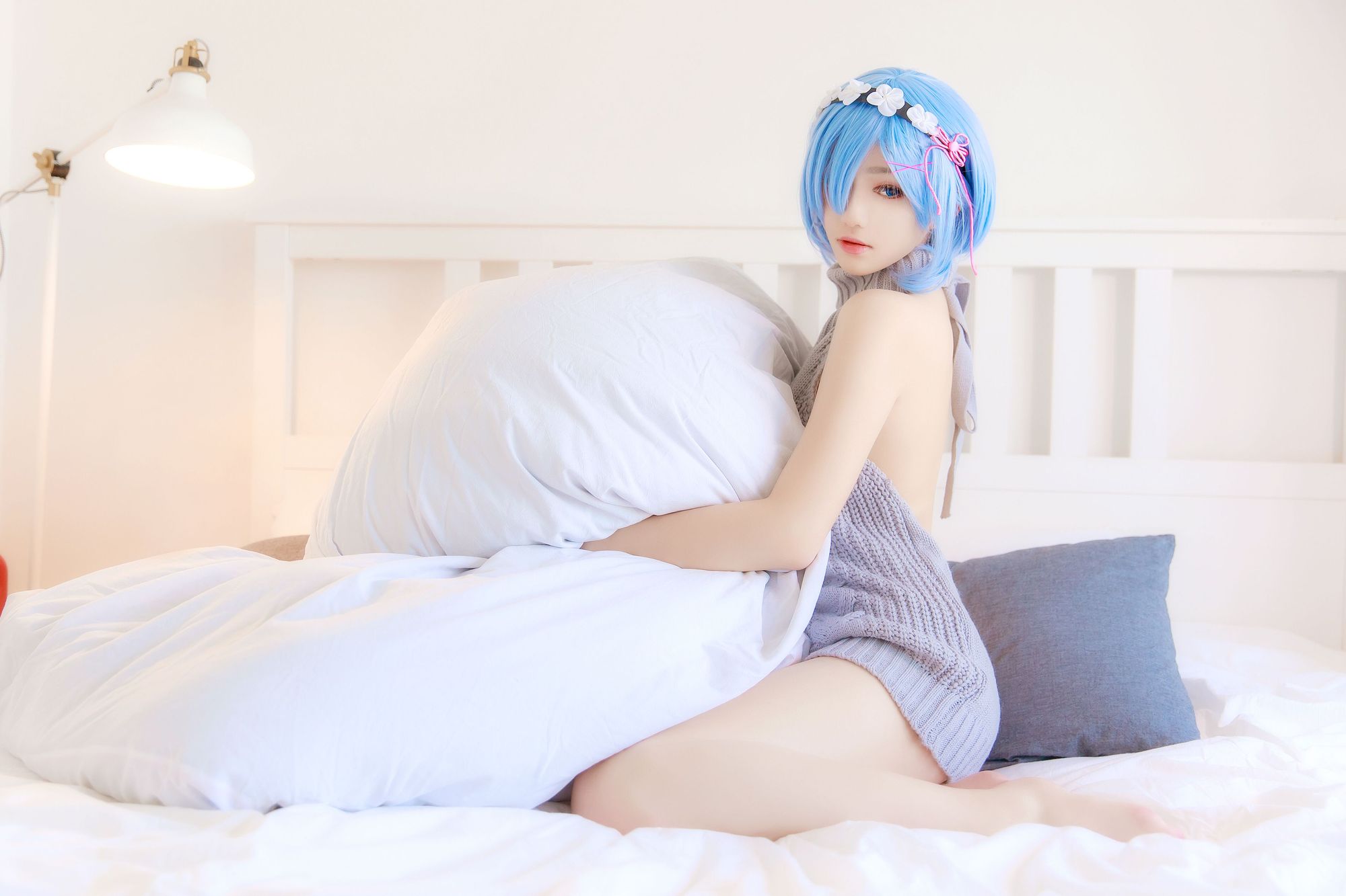 图片[7]-No.022-蕾姆露背毛衣 [12P]-coswz-cos王者