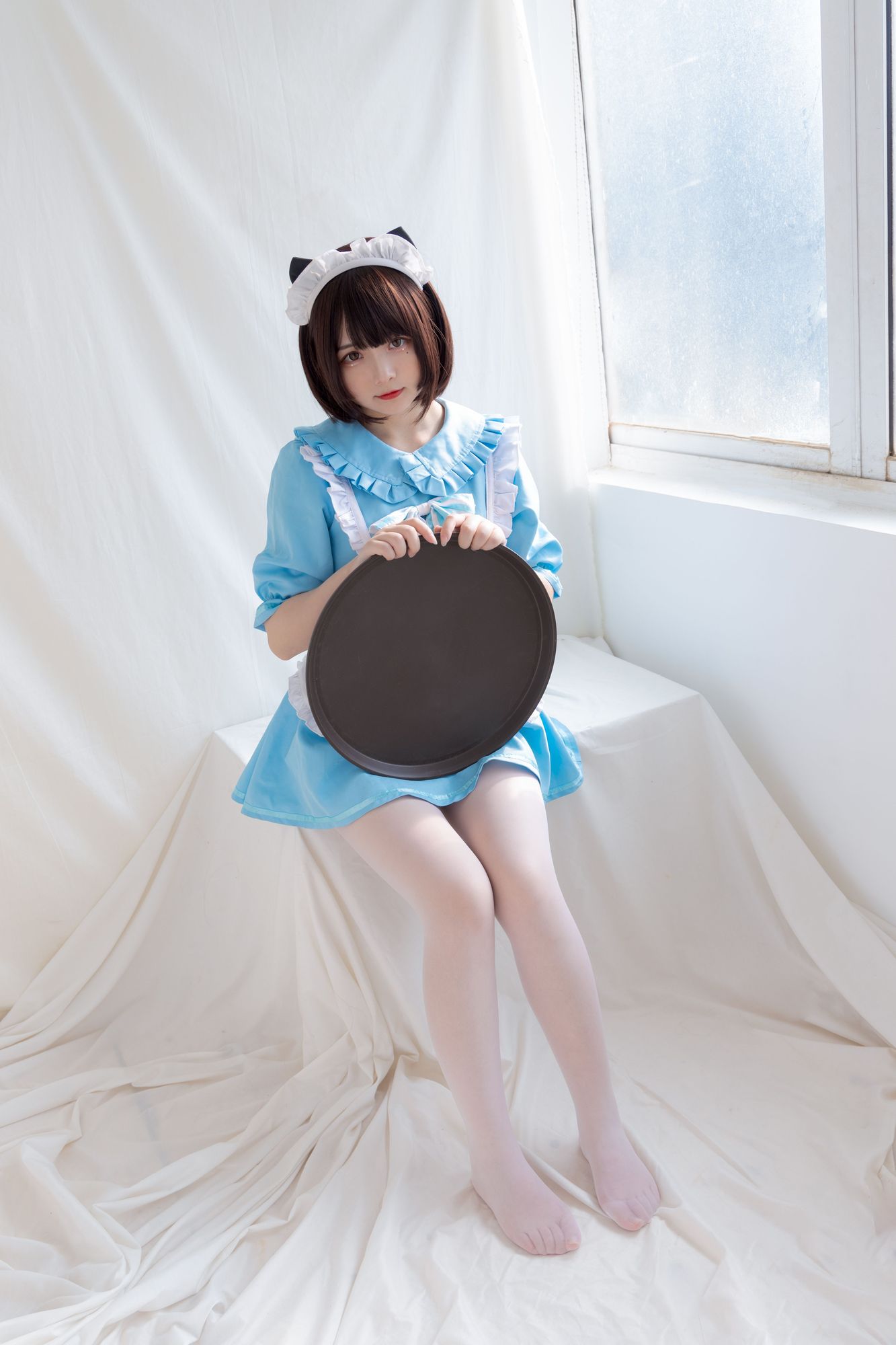 图片[6]-No.049-蓝色猫耳白丝女仆 [42P 1V]-coswz-cos王者