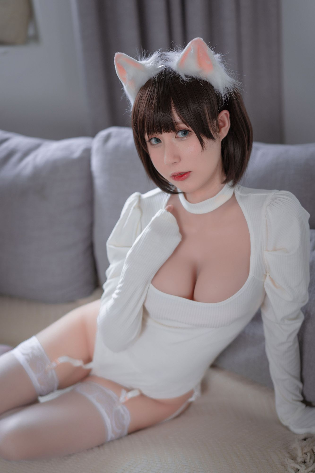 图片[6]-No.004-白猫白色连体衣 [30P]-coswz-cos王者