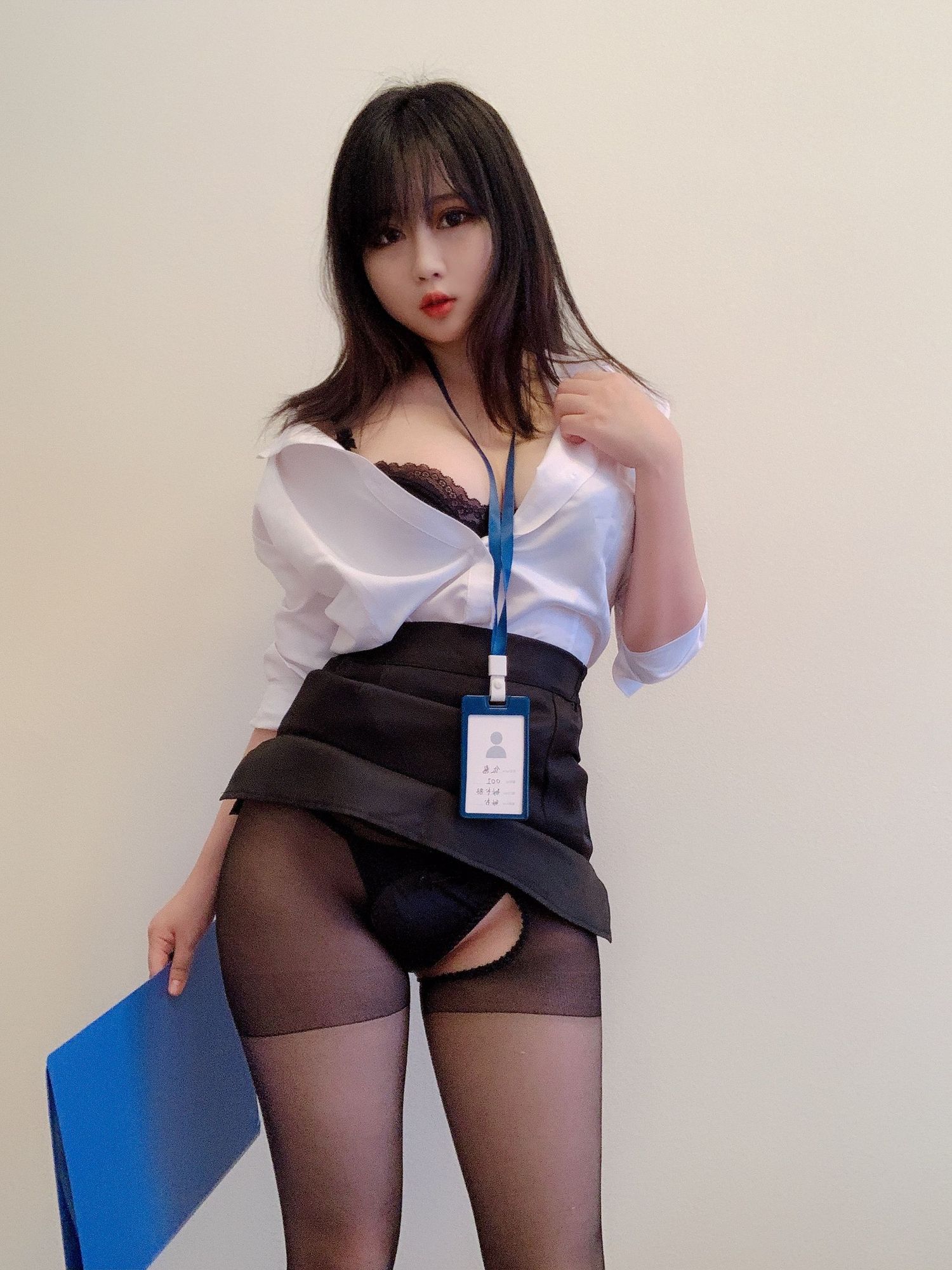 图片[21]-No.007-依酱黑丝制服 [29P]-coswz-cos王者