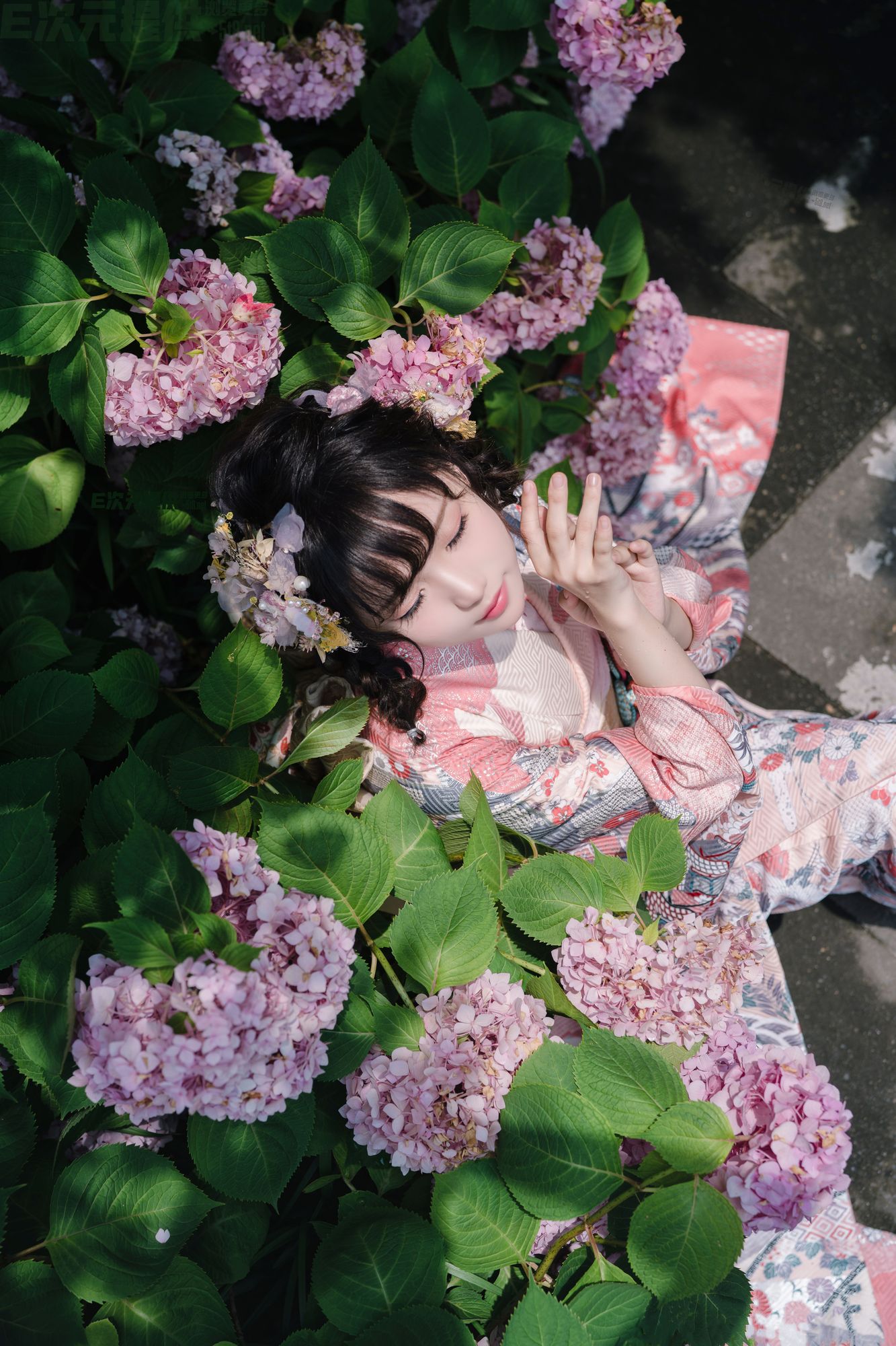 图片[6]-No.009-绣球花和服 [18P]-coswz-cos王者