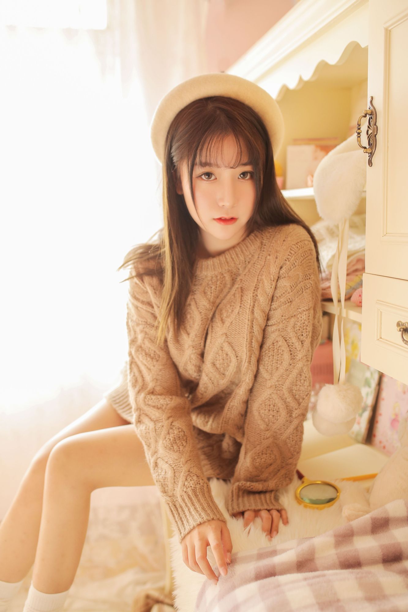 图片[31]-No.025-驼色毛衣 [34P]-coswz-cos王者
