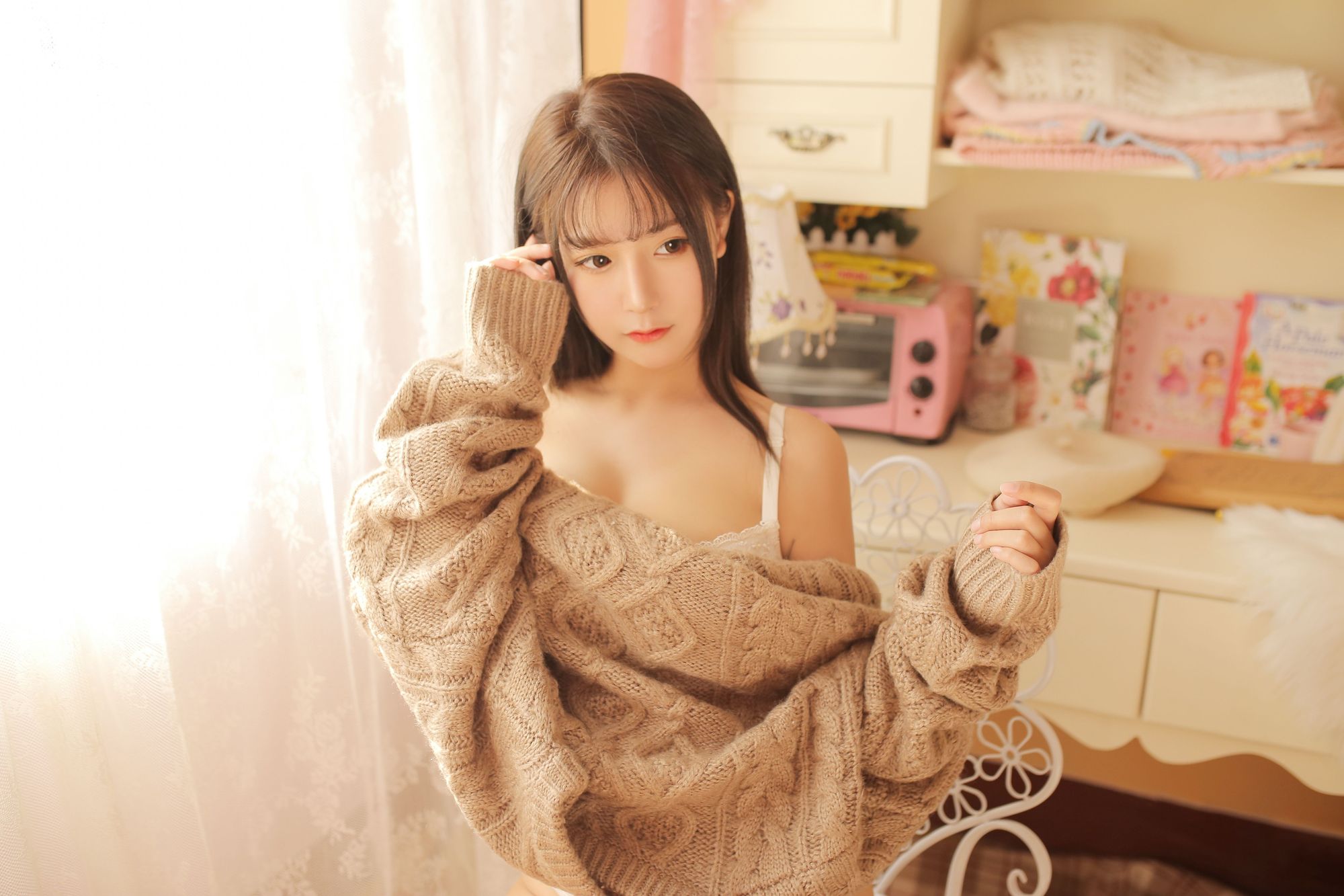 图片[22]-No.025-驼色毛衣 [34P]-coswz-cos王者