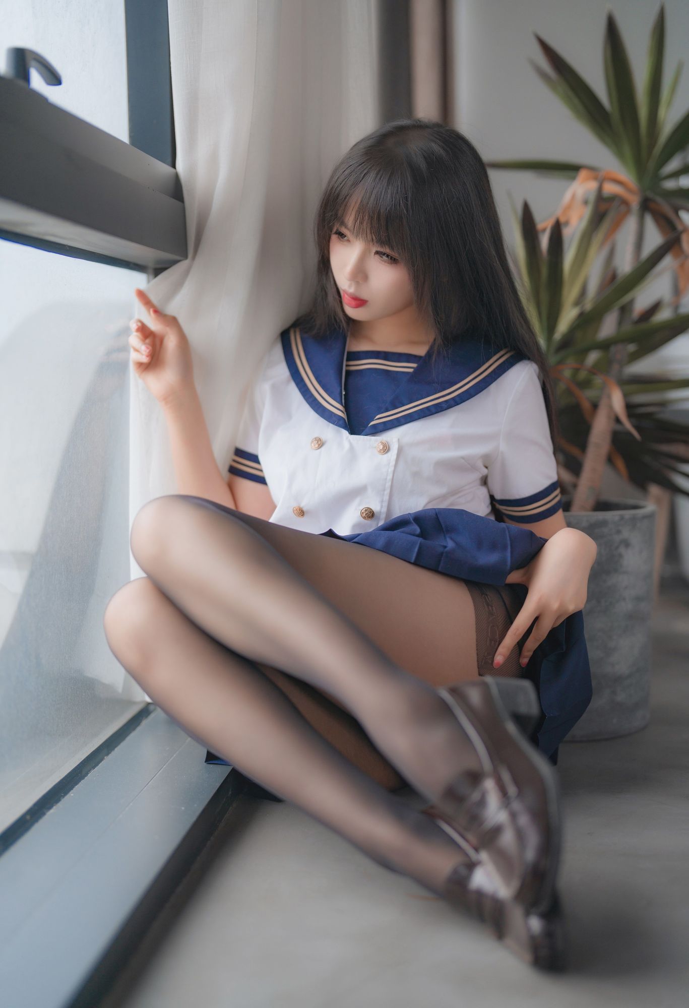 图片[6]-No.044 – 2023年05月舰长 黑丝JK [32P]-coswz-cos王者
