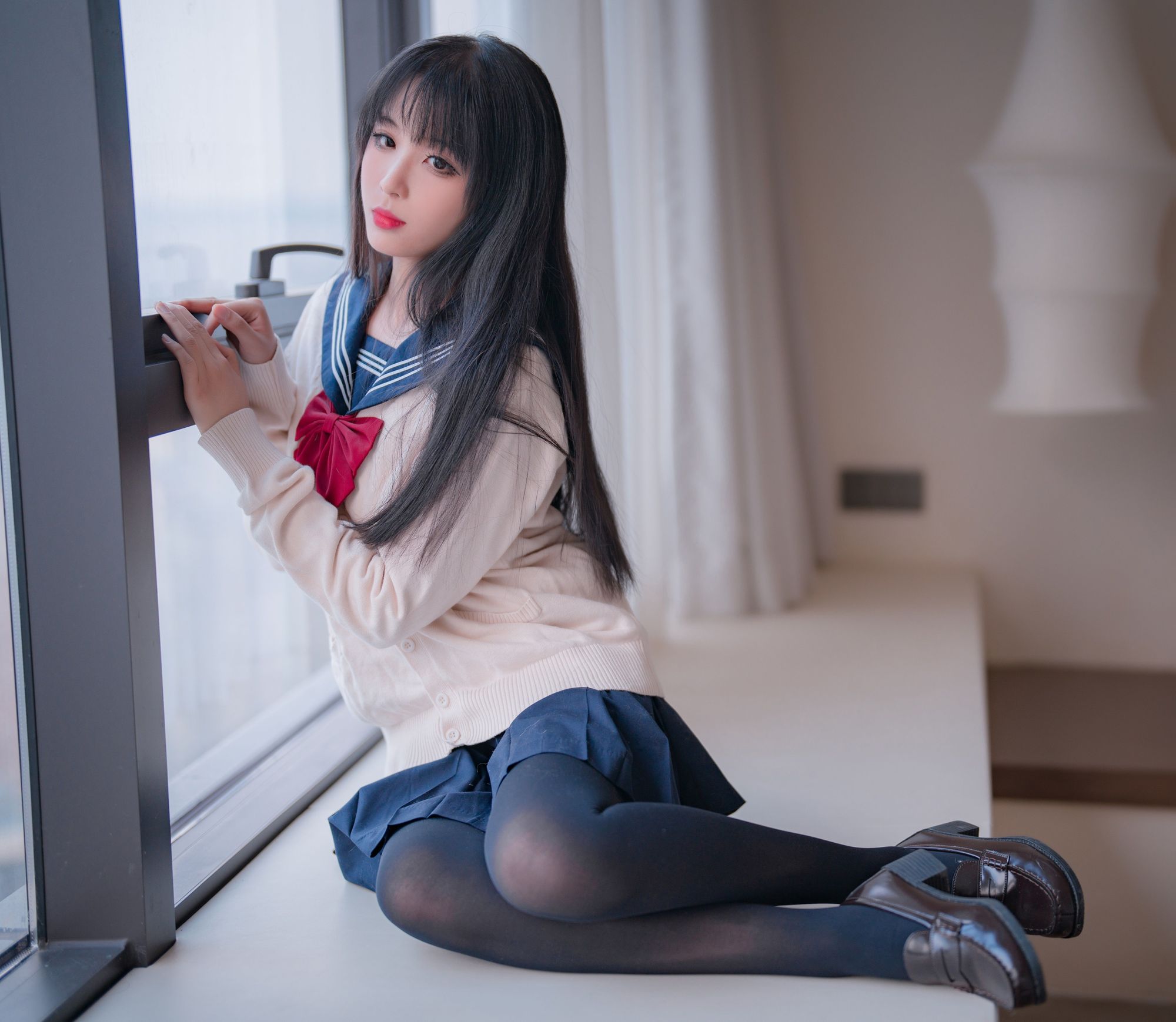 图片[6]-No.046 – 厚裤袜JK [44P]-coswz-cos王者