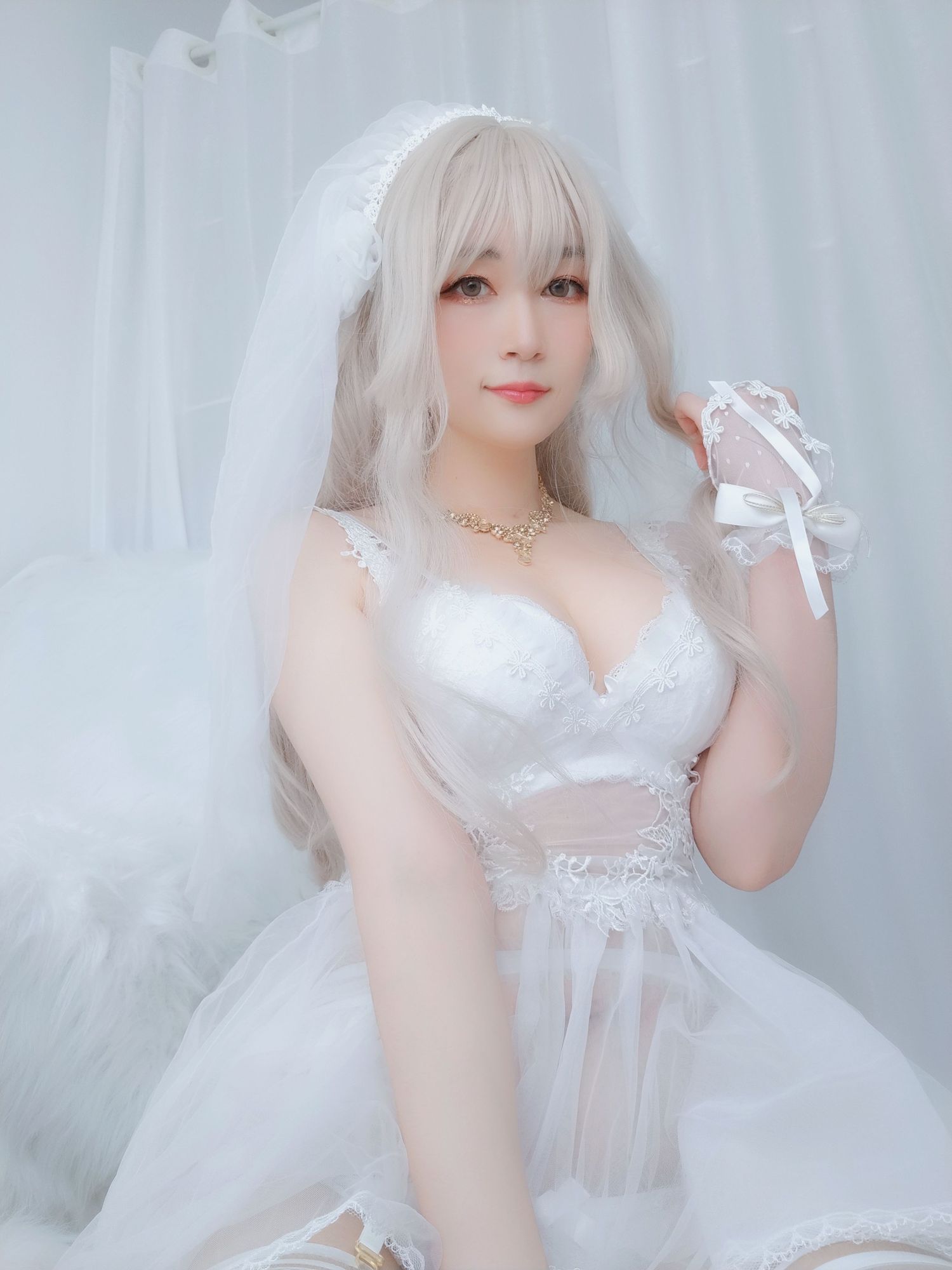 图片[6]-No.033-纯白花嫁 [161P 6V]-coswz-cos王者