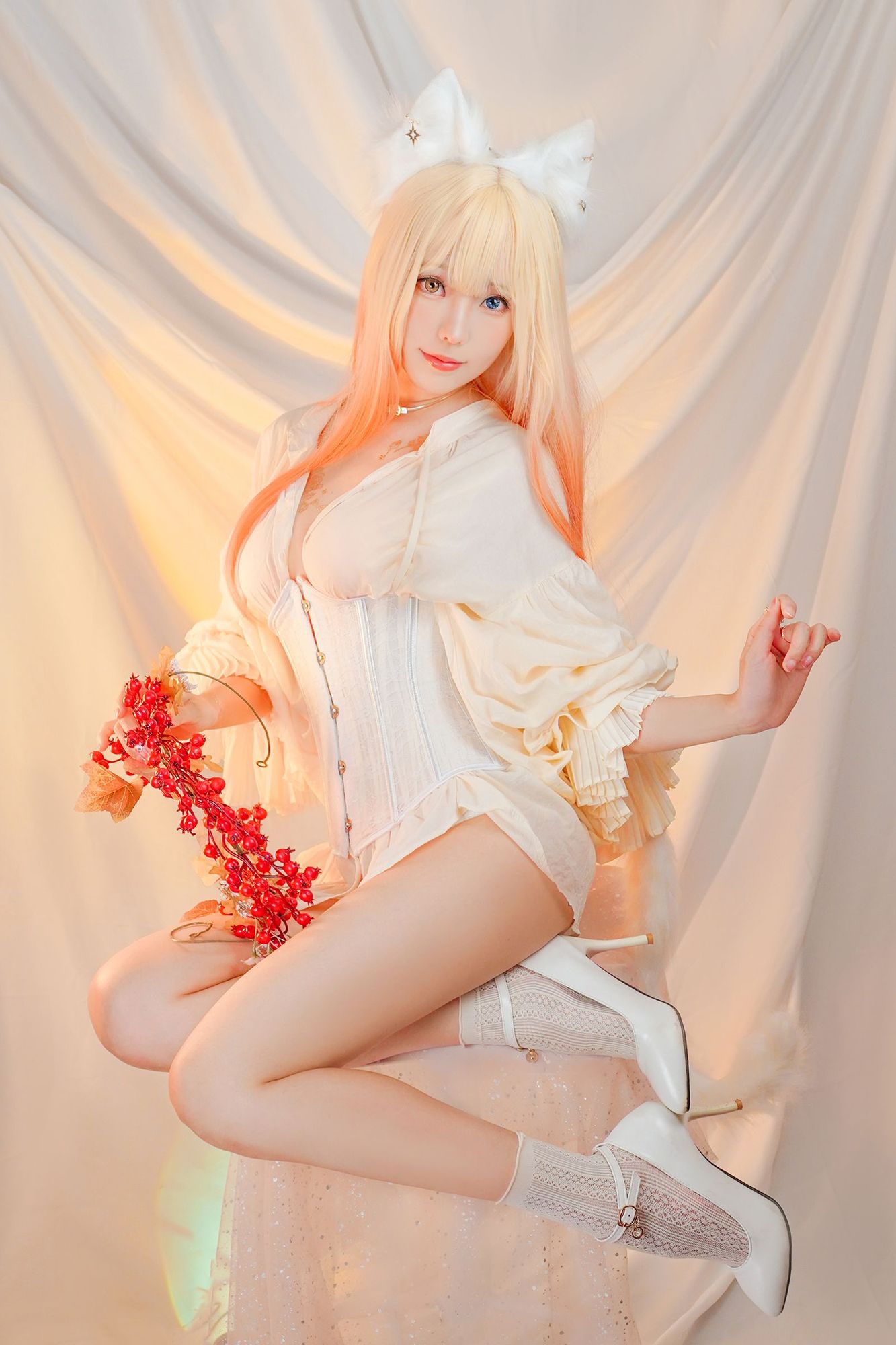 图片[5]-No.055-Cat魔女與貓 – Odd-eyed cat [41P 1V]-coswz-cos王者