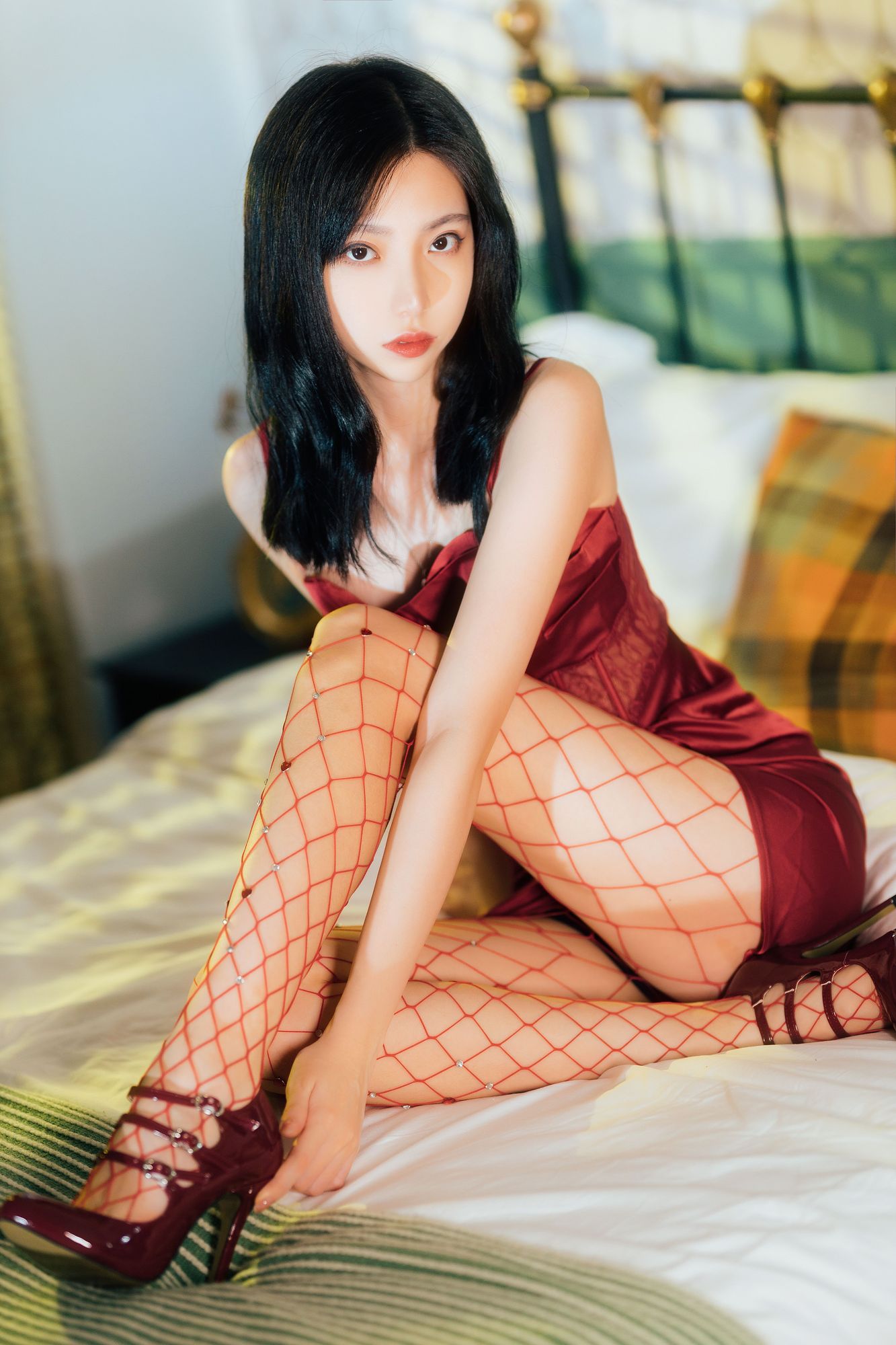 图片[6]-No.021-网袜红裙 [40P]-coswz-cos王者