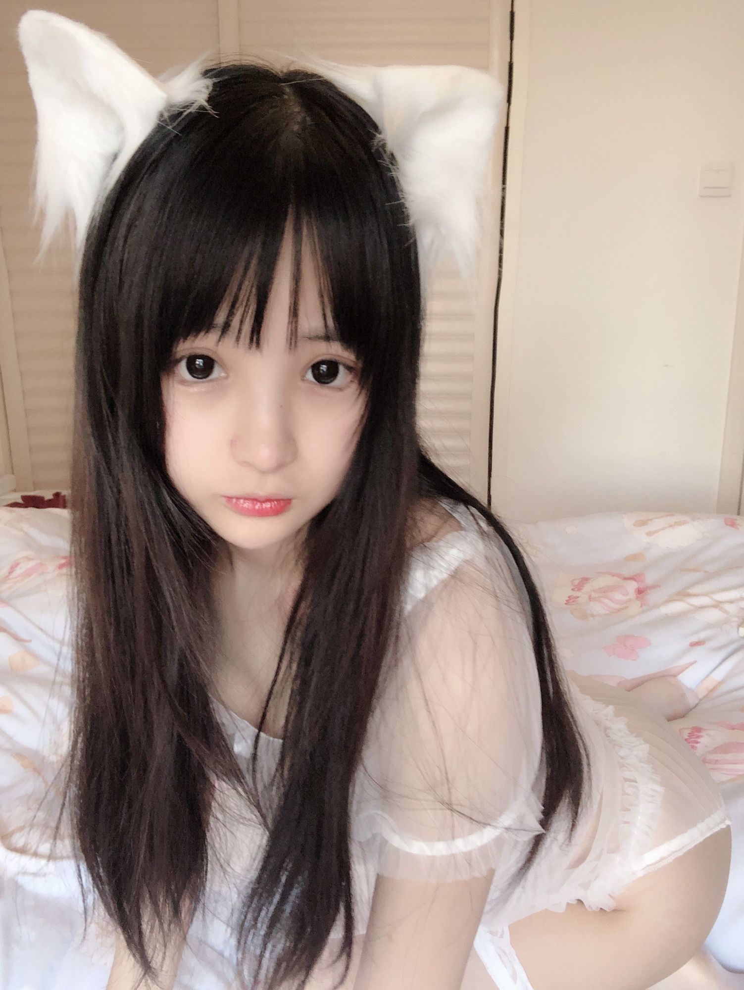 图片[6]-No.023-小白猫 蕾丝内衣 [31P]-coswz-cos王者