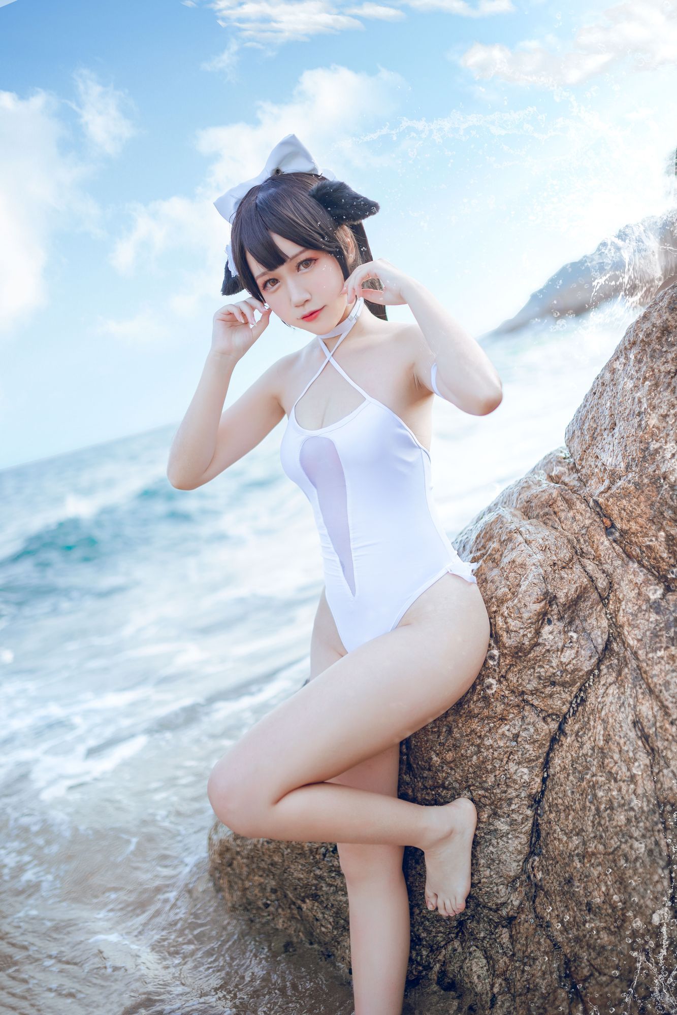 图片[5]-No.001-獒犬海边泳装 抖娘×不呆猫 [41P]-coswz-cos王者