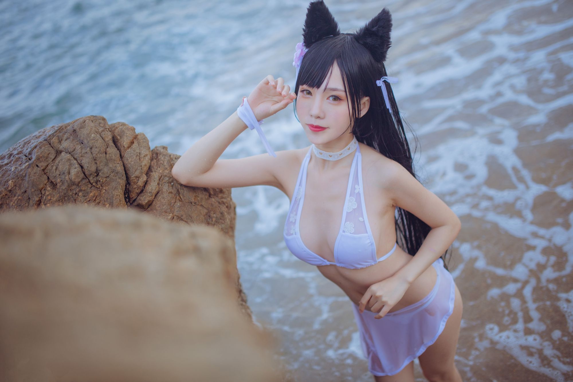 图片[4]-No.001-獒犬海边泳装 抖娘×不呆猫 [41P]-coswz-cos王者