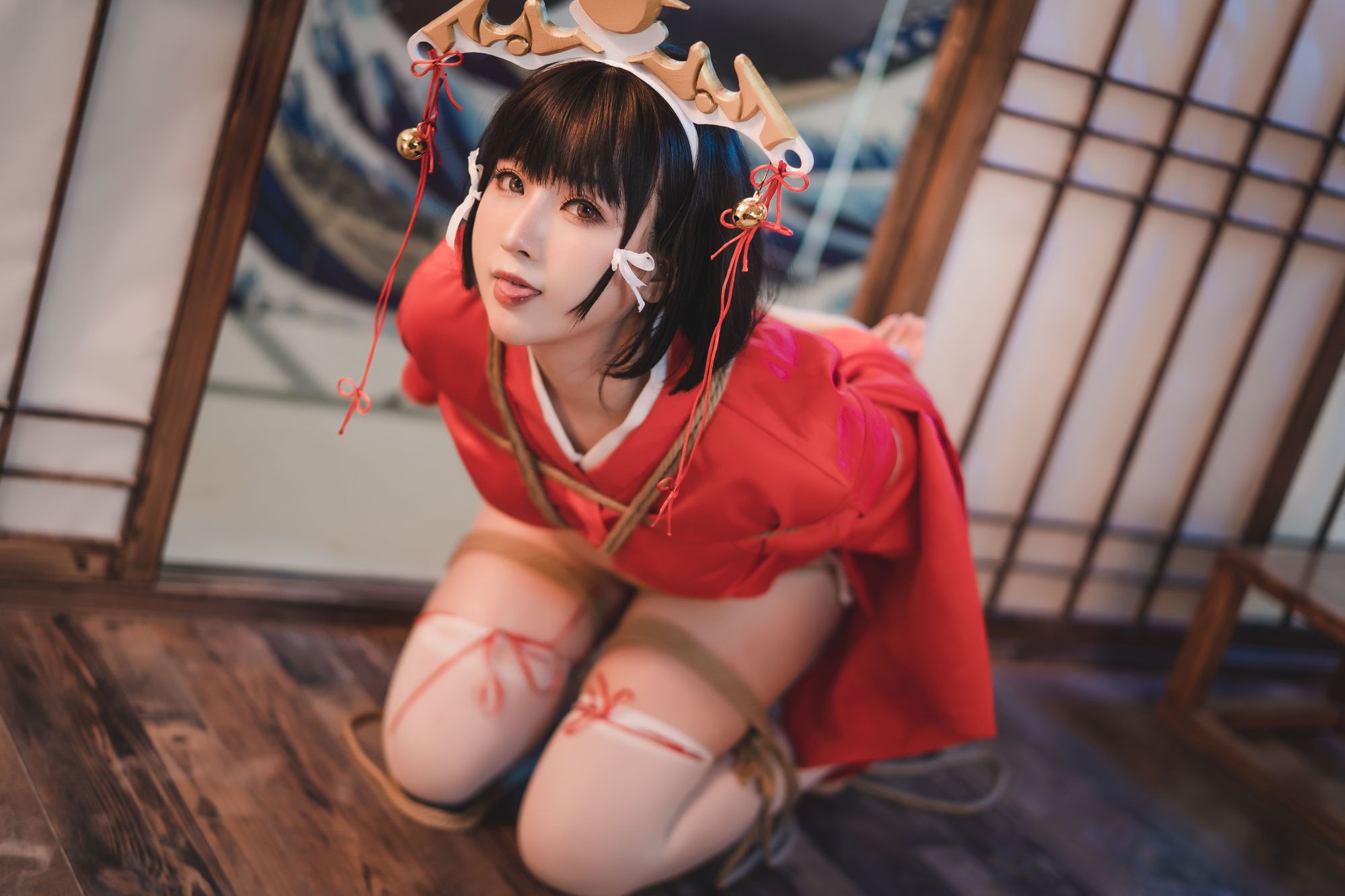 图片[4]-No.016-黑兽巫女 辉夜 [31P]-coswz-cos王者