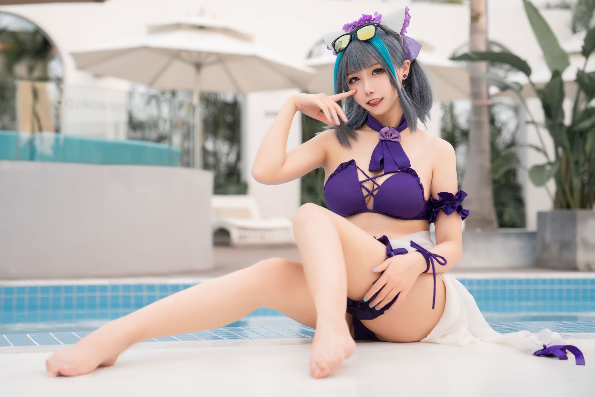 图片[3]-No.021-柴郡水着 [40P 1V]-coswz-cos王者