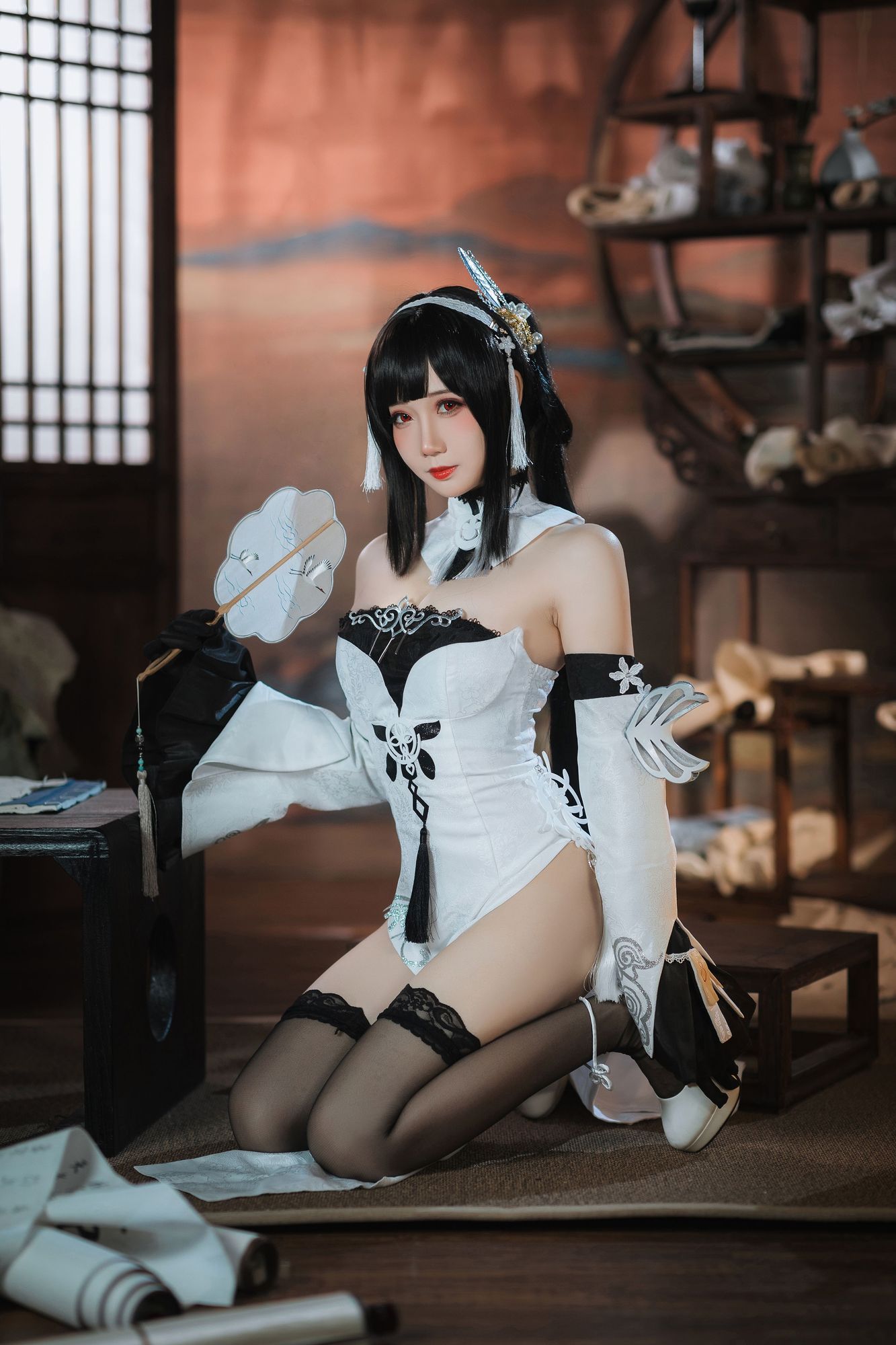 图片[6]-No.029 – 碧蓝航线 鎮海 白黑礼服 [23P]-coswz-cos王者
