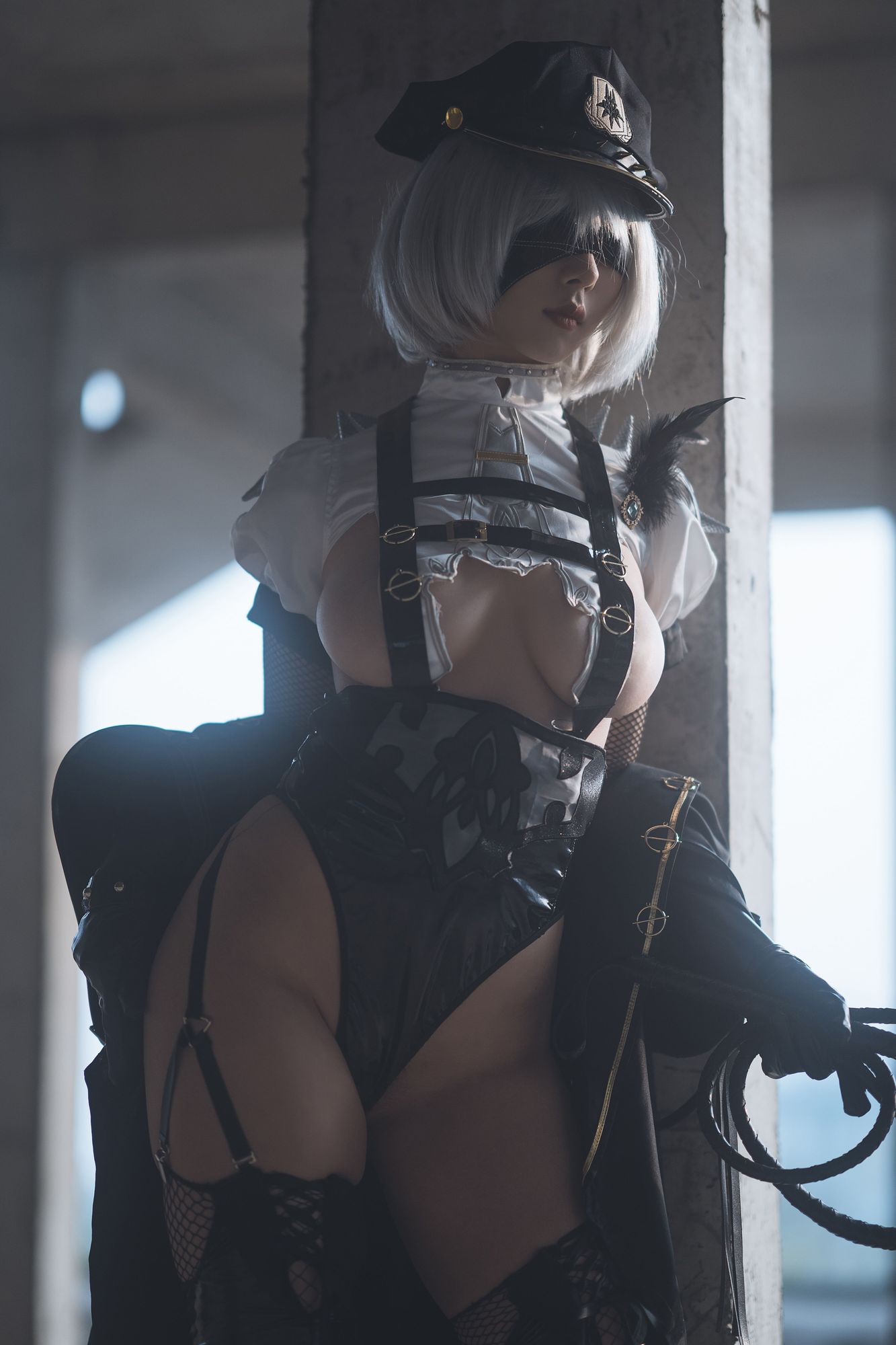 图片[6]-No.044-奶桃 N59 2B警服 [43P]-coswz-cos王者