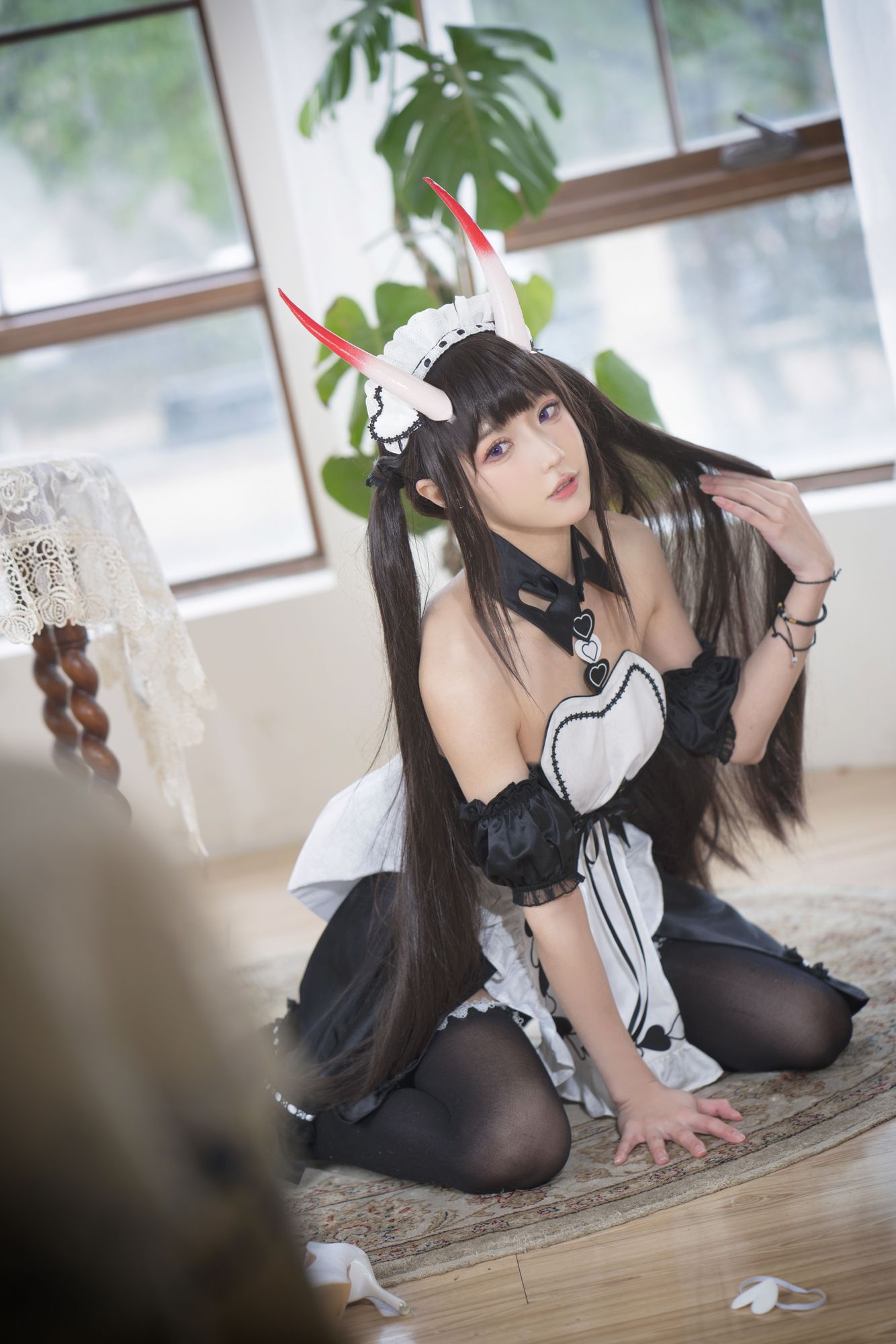 图片[4]-No.048-1月舰长图包 能代女仆 [23P]-coswz-cos王者