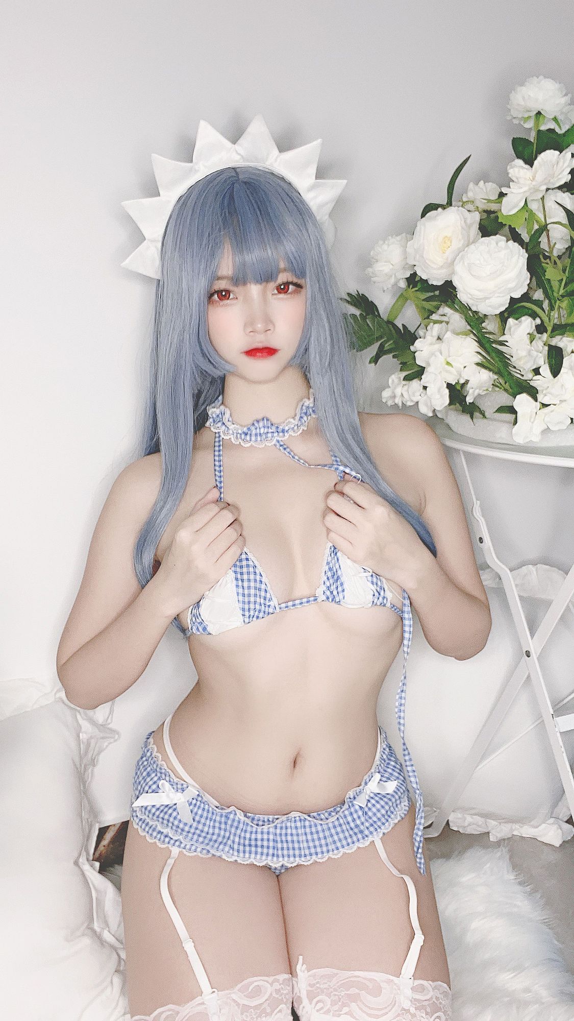 图片[35]-No.089-私房自拍蓝格比基尼女仆 [40P]-coswz-cos王者