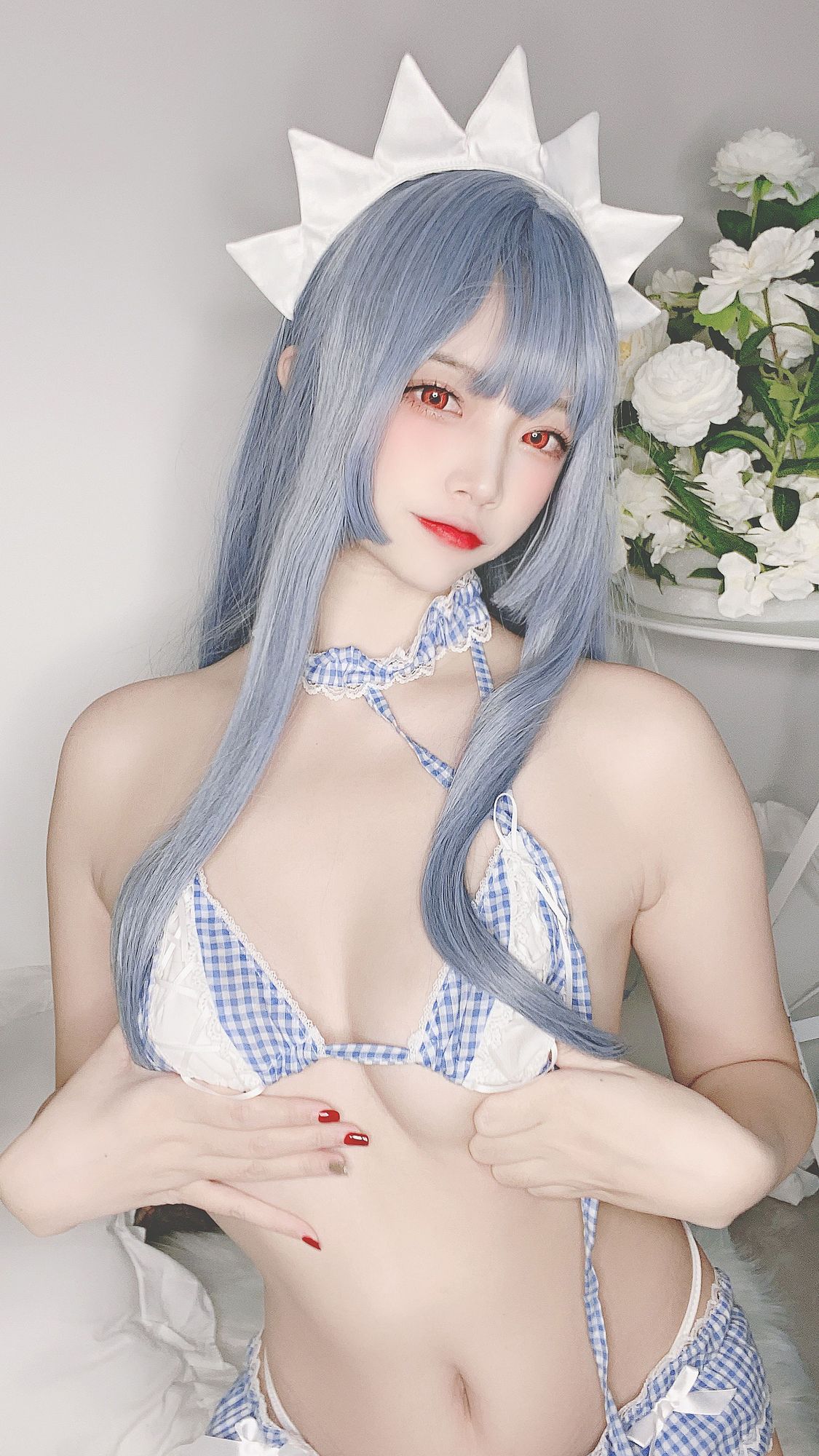 图片[32]-No.089-私房自拍蓝格比基尼女仆 [40P]-coswz-cos王者