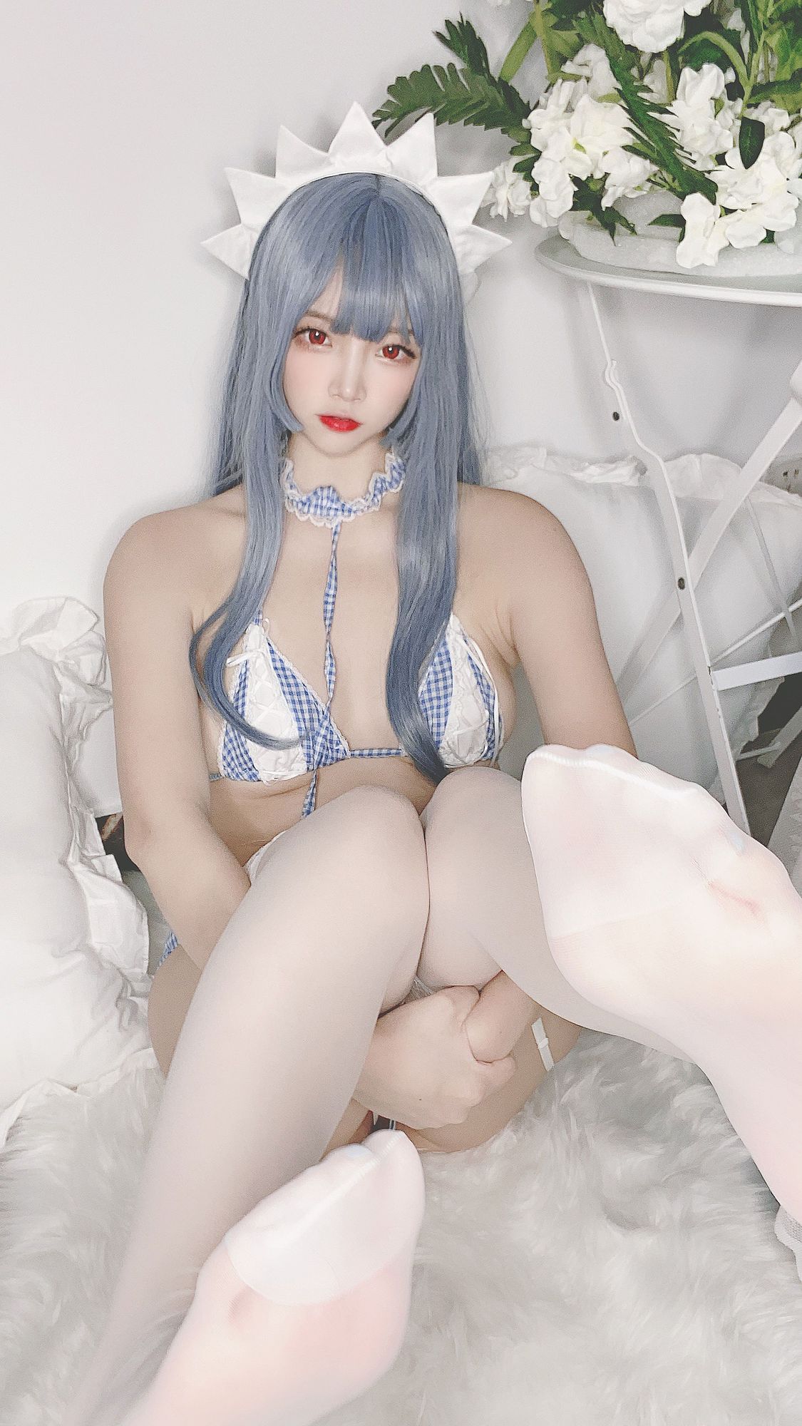 图片[30]-No.089-私房自拍蓝格比基尼女仆 [40P]-coswz-cos王者