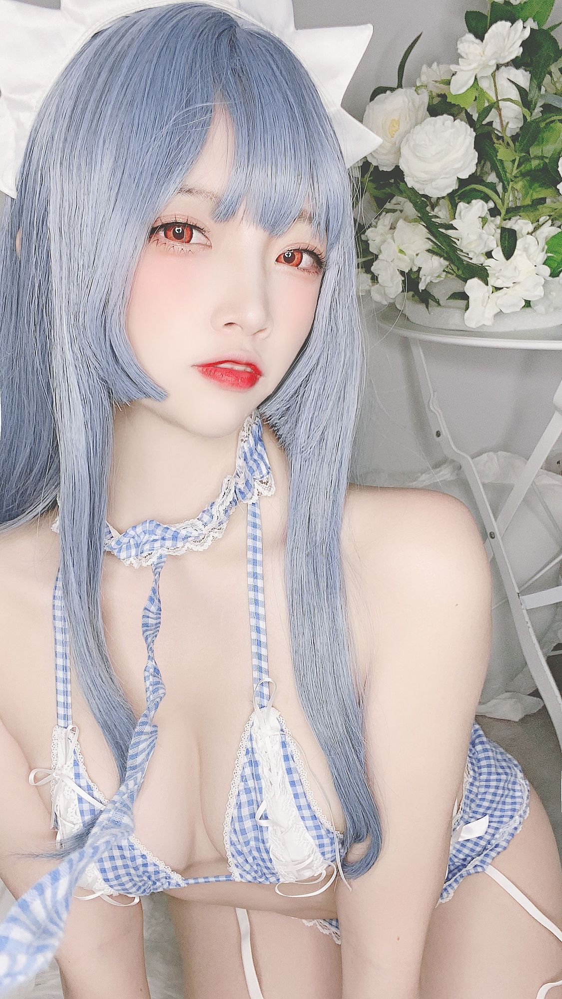 图片[23]-No.089-私房自拍蓝格比基尼女仆 [40P]-coswz-cos王者