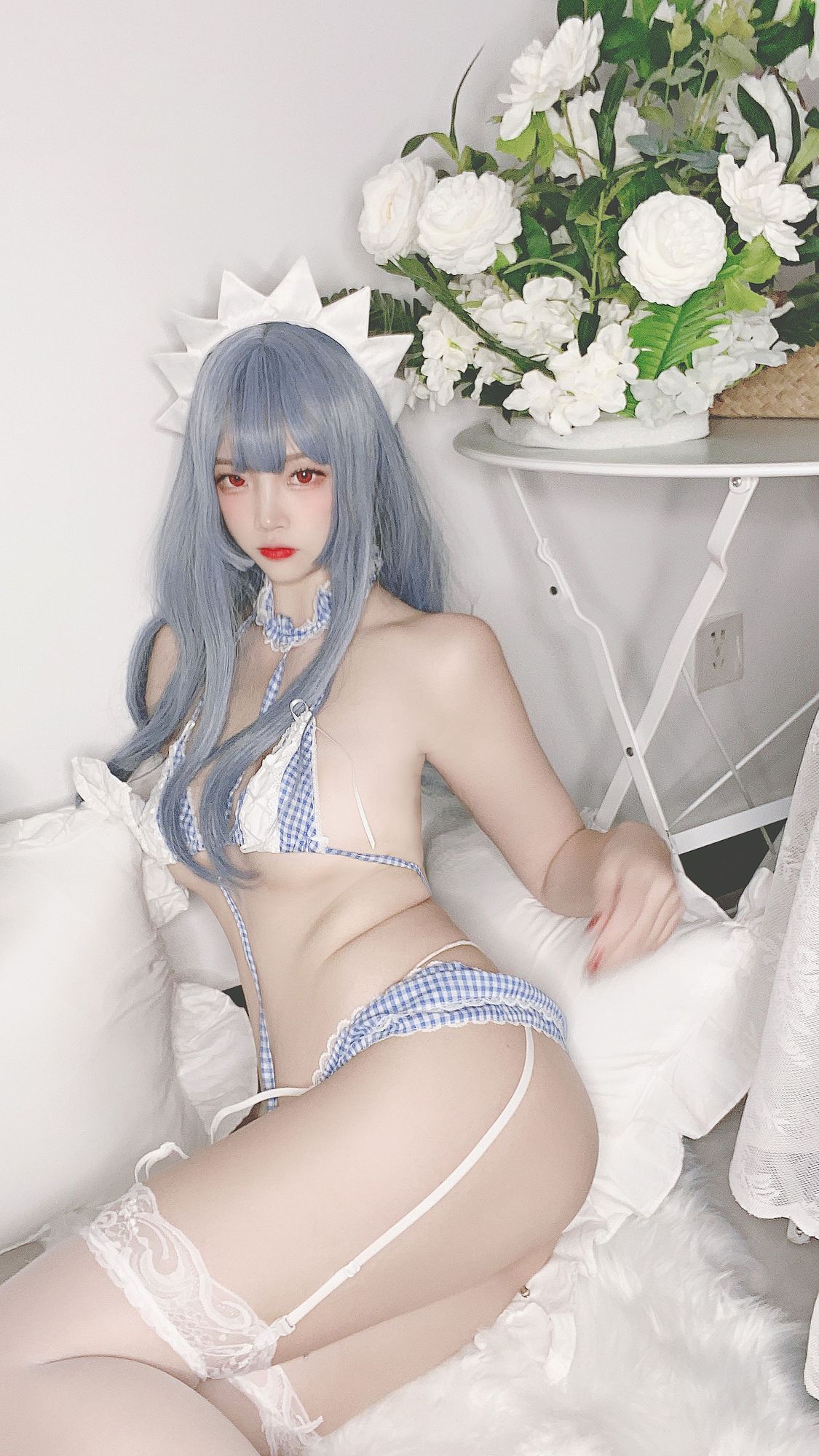 图片[13]-No.089-私房自拍蓝格比基尼女仆 [40P]-coswz-cos王者