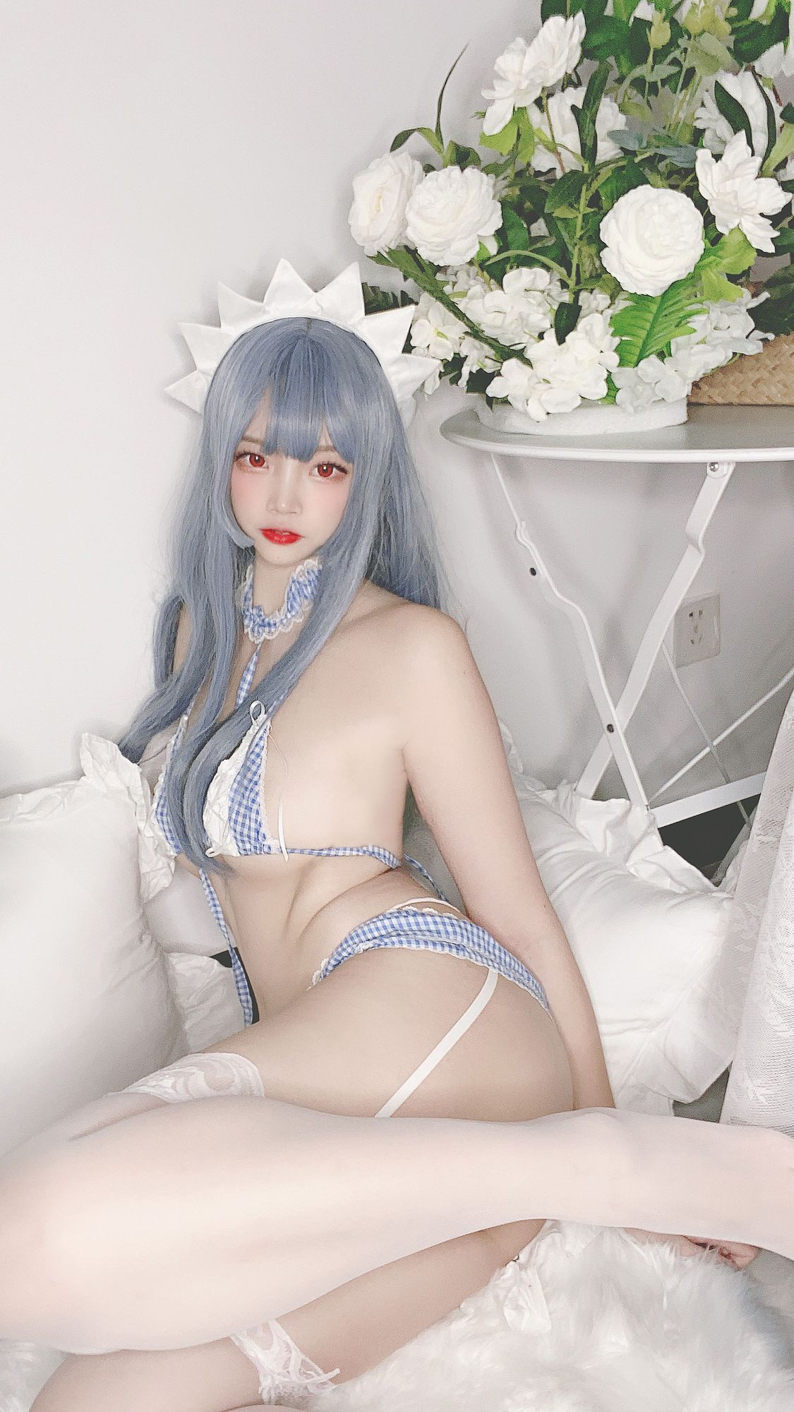 图片[12]-No.089-私房自拍蓝格比基尼女仆 [40P]-coswz-cos王者