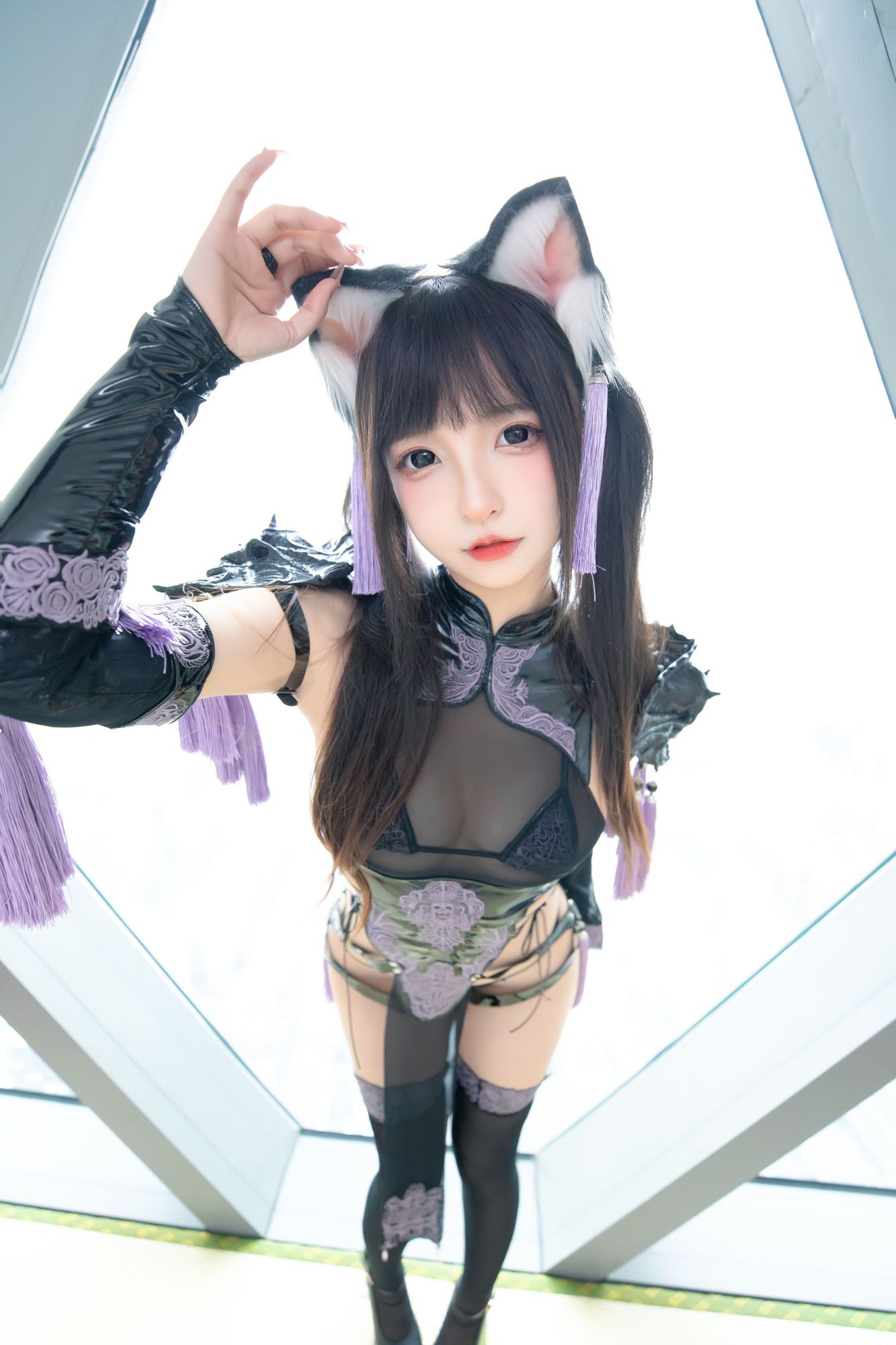 图片[6]-No.136-旗袍猫女 [75P 2V]-coswz-cos王者