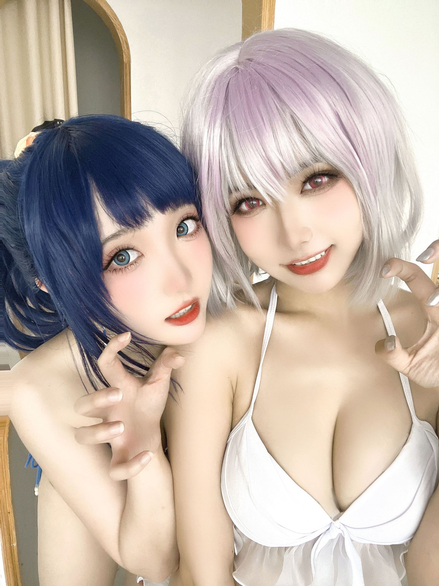图片[6]-No.035 – SSSS.GRIDMAN 宝多六花+新条茜 泳装 (&瓜希酱)[85P]-coswz-cos王者