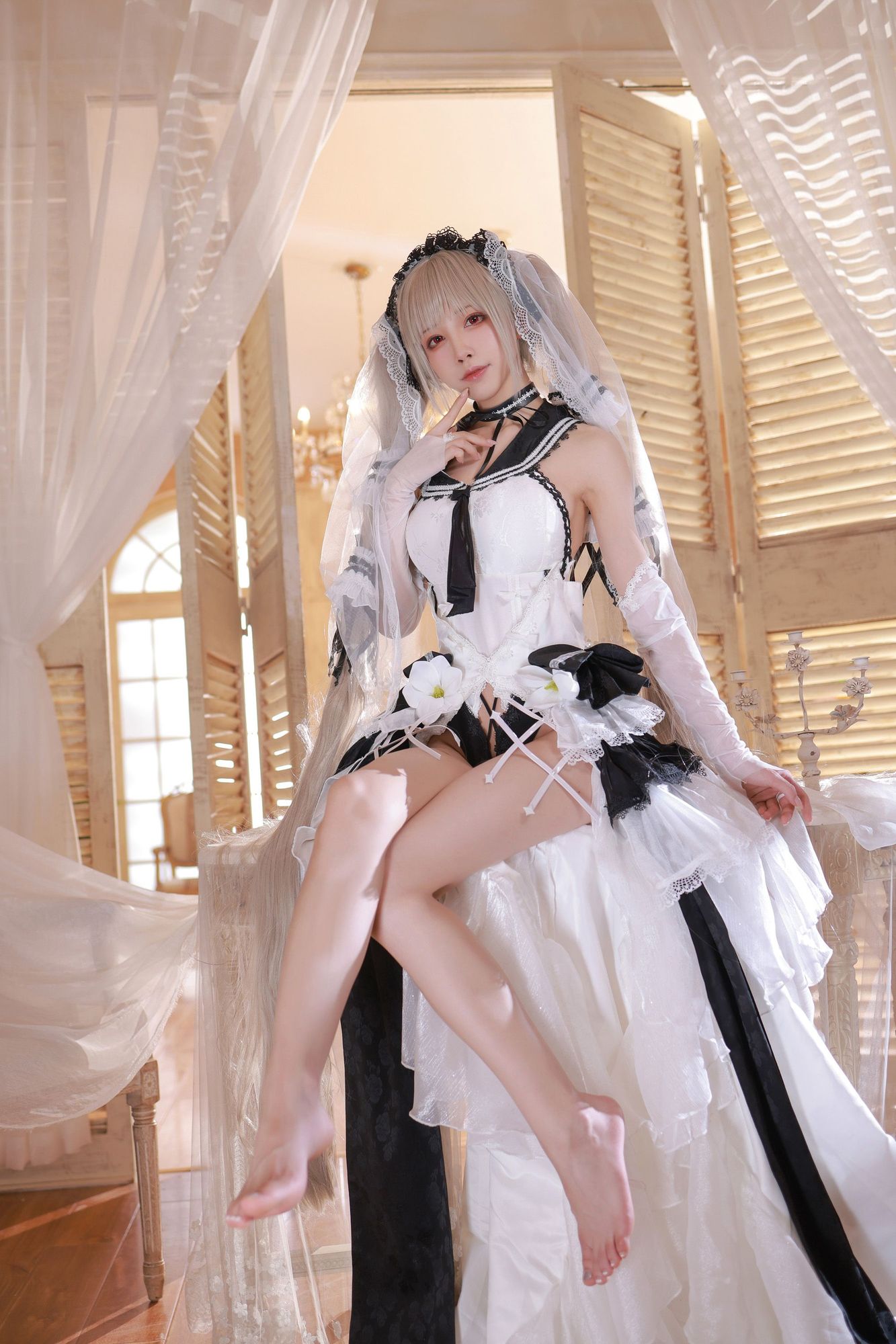 图片[19]-No.085-碧蓝航线 可畏 – 婚纱 [45P]-coswz-cos王者