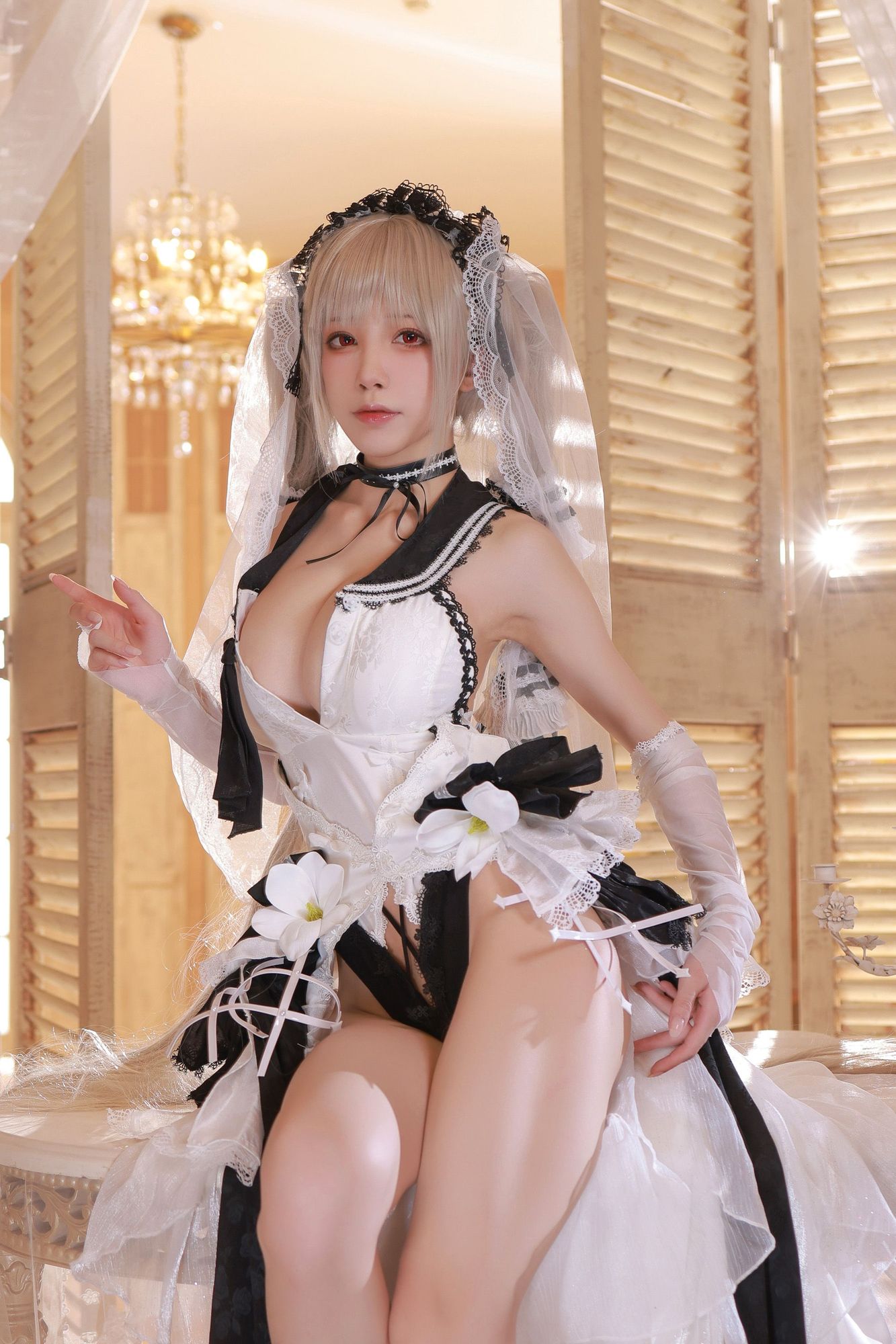 图片[14]-No.085-碧蓝航线 可畏 – 婚纱 [45P]-coswz-cos王者