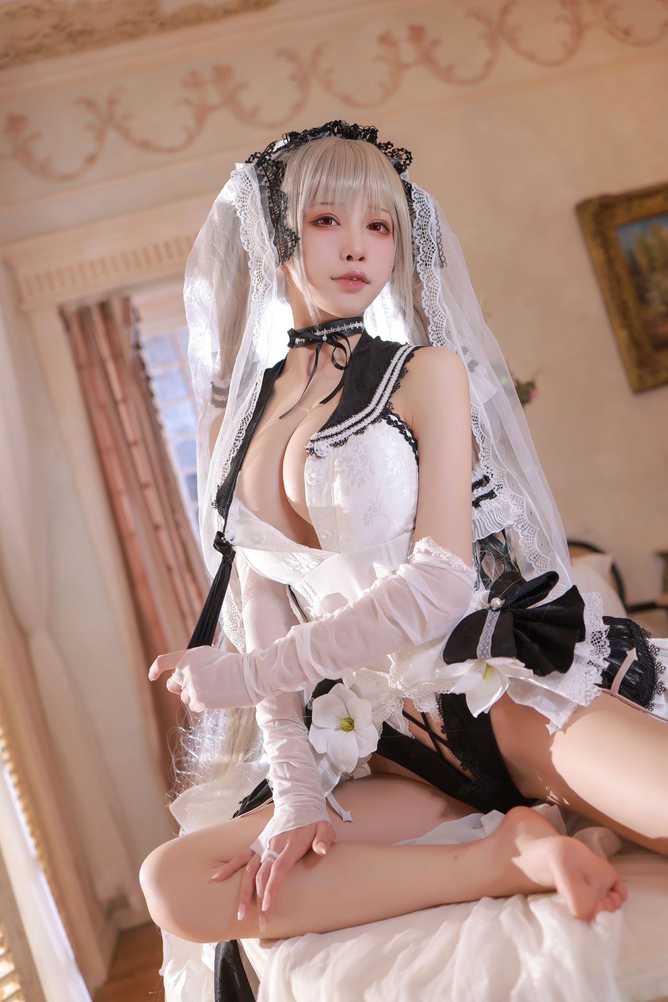 图片[7]-No.085-碧蓝航线 可畏 – 婚纱 [45P]-coswz-cos王者