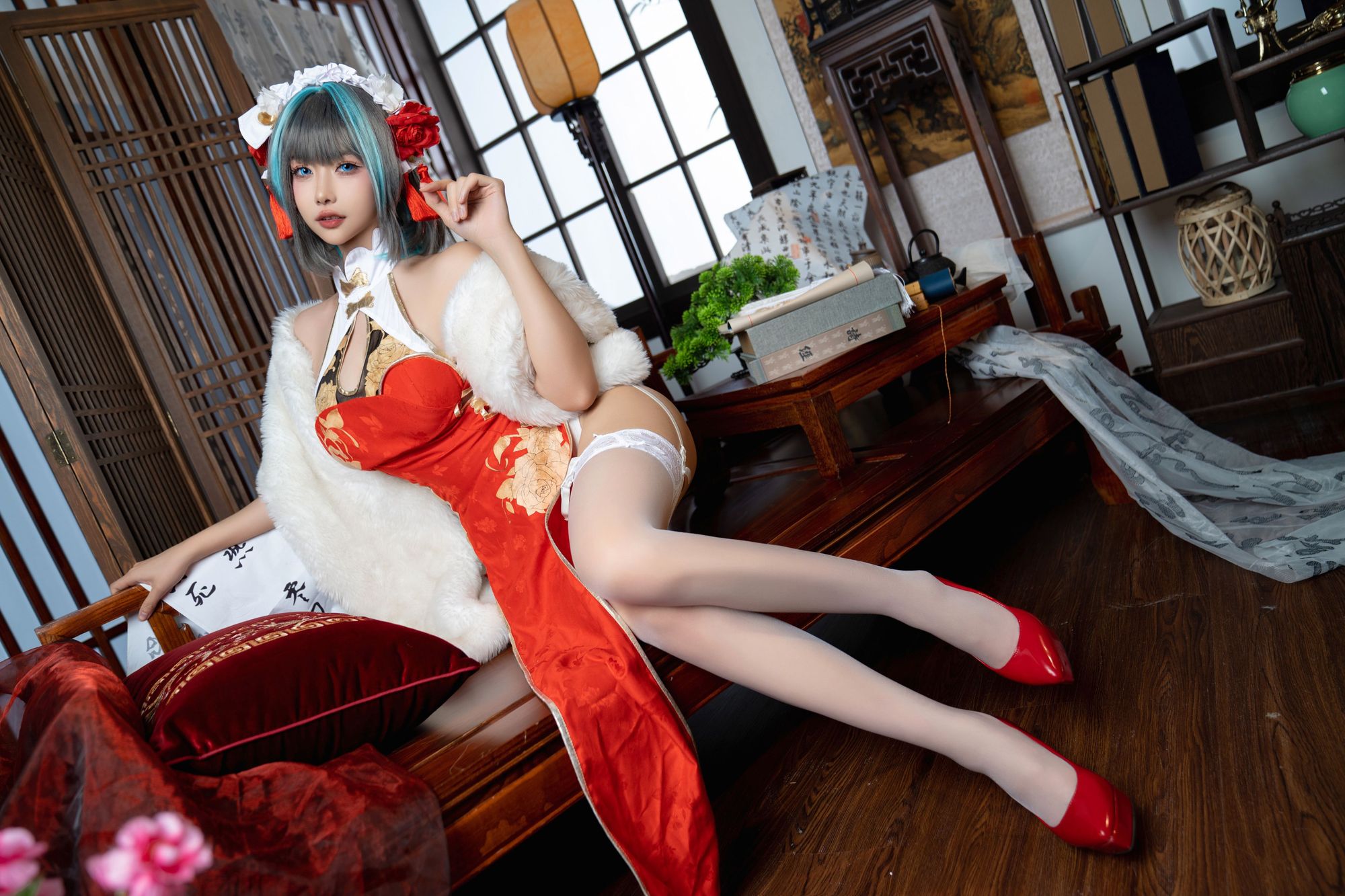 图片[5]-No.030 – 柴郡本 礼服+旗袍 [56P]-coswz-cos王者