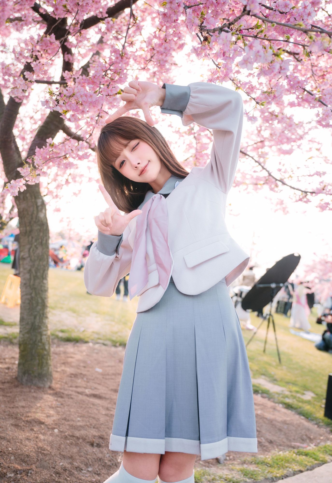 图片[6]-No.003 – 樱花下的JK少女 [18P]-coswz-cos王者