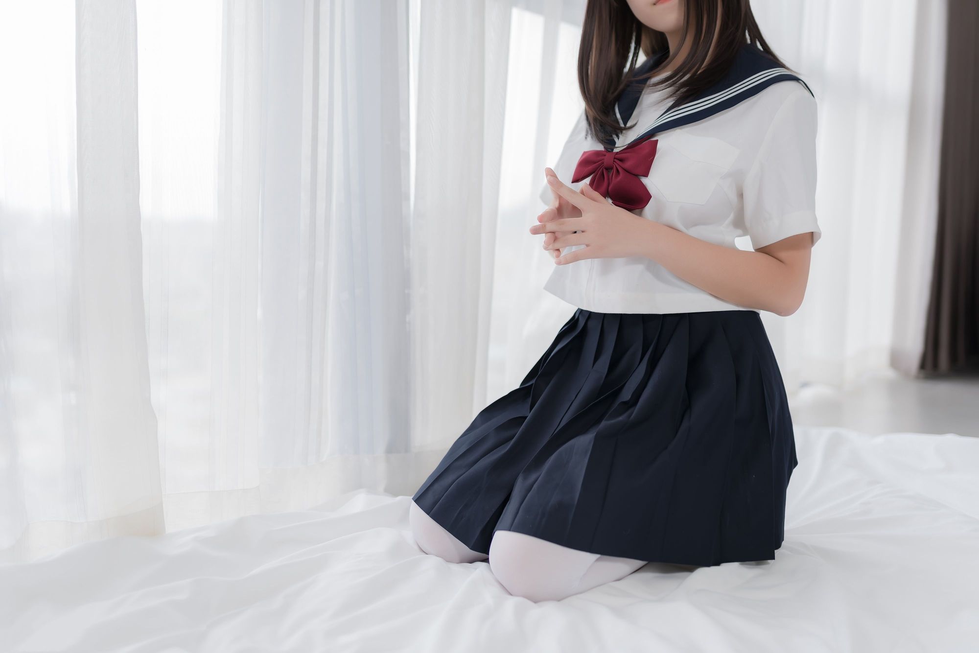 图片[40]-No.004-猫耳JK [40P]-coswz-cos王者