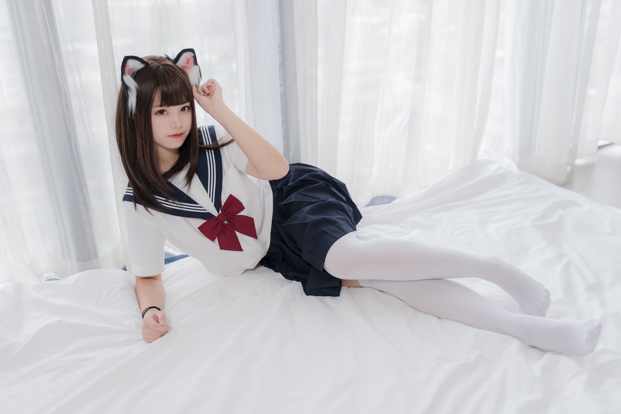 图片[38]-No.004-猫耳JK [40P]-coswz-cos王者