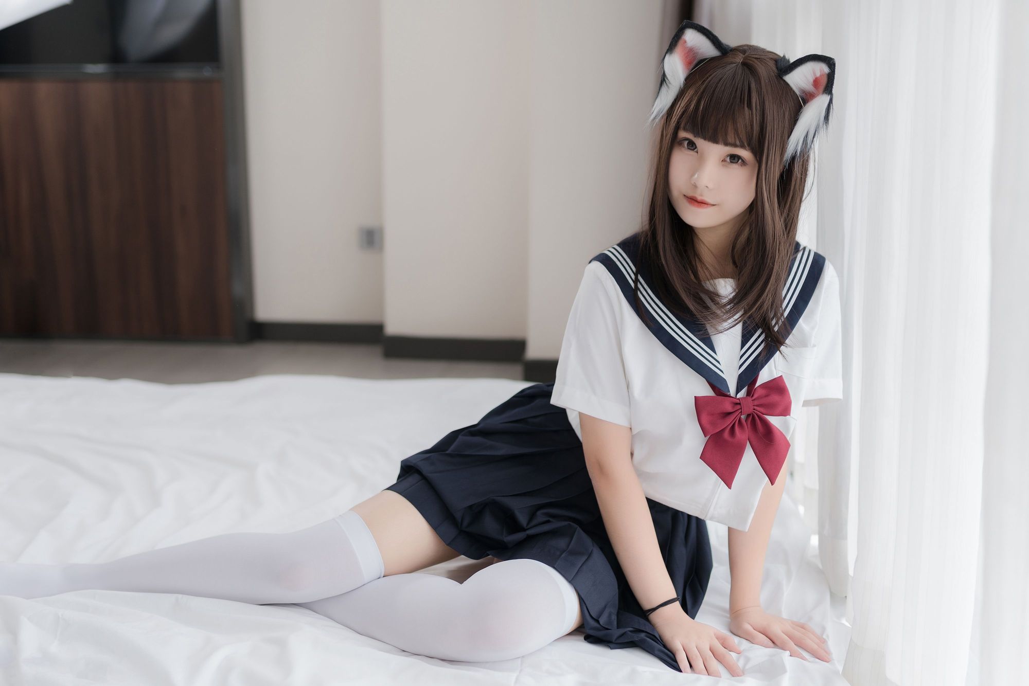 图片[36]-No.004-猫耳JK [40P]-coswz-cos王者