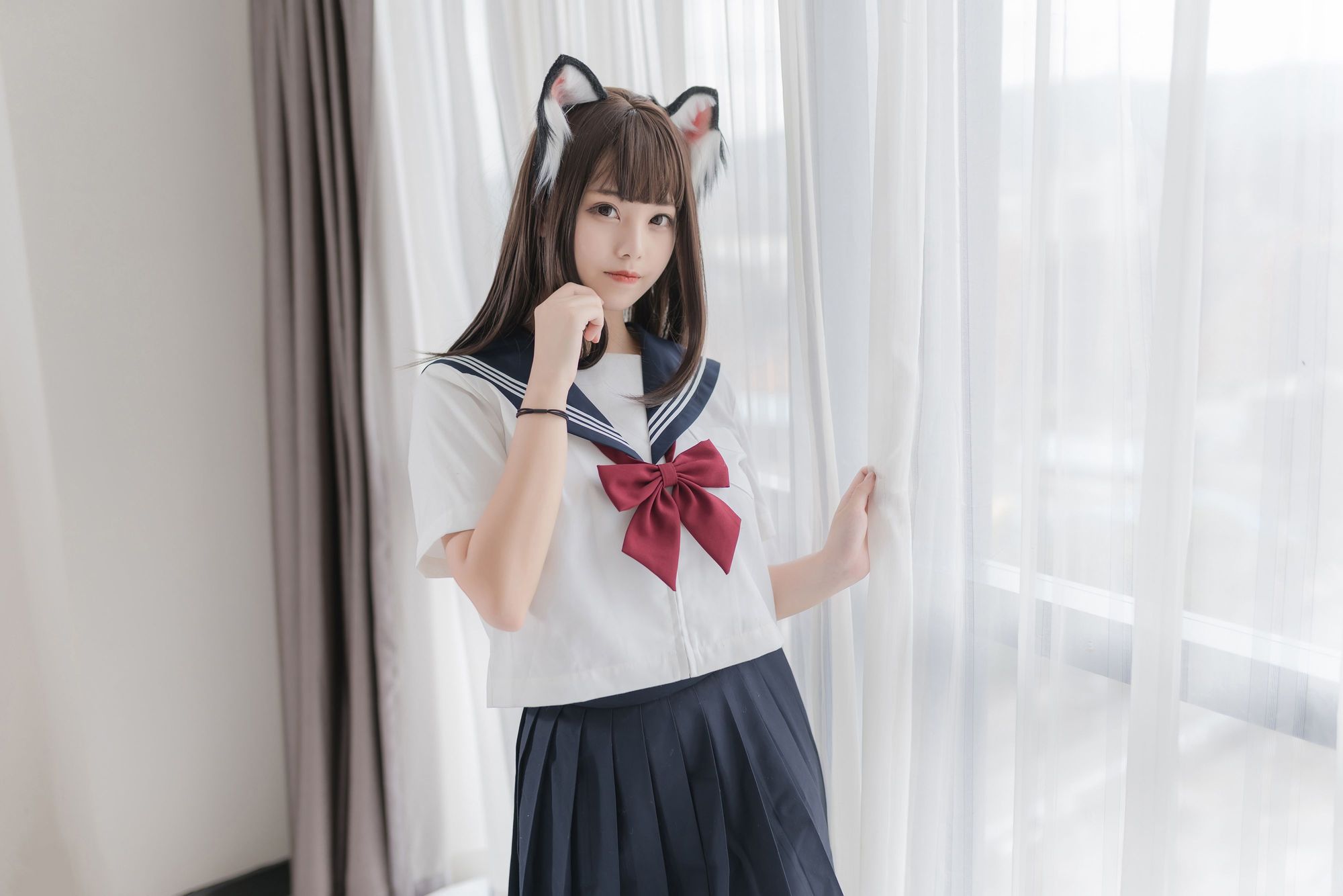 图片[32]-No.004-猫耳JK [40P]-coswz-cos王者