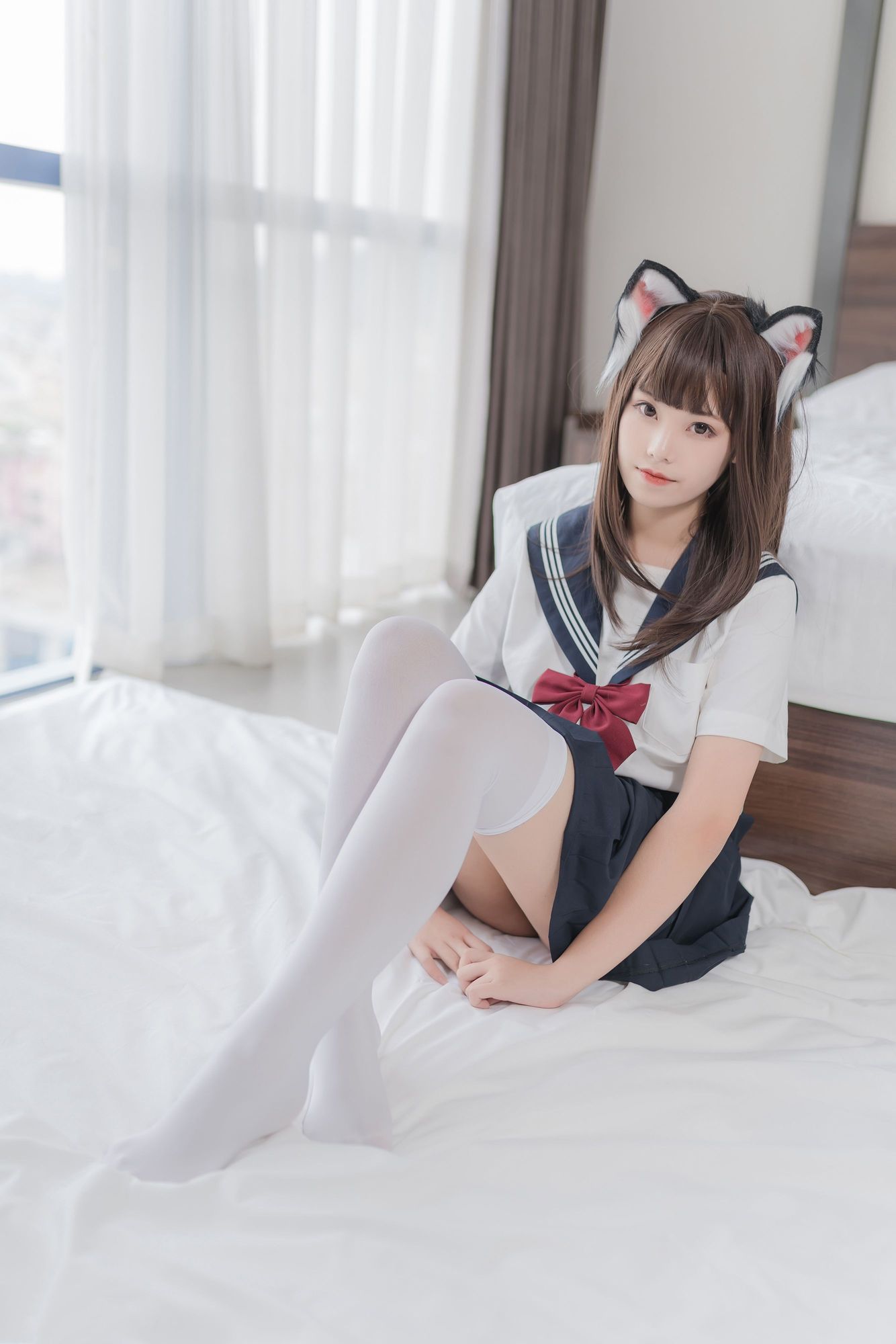 图片[27]-No.004-猫耳JK [40P]-coswz-cos王者