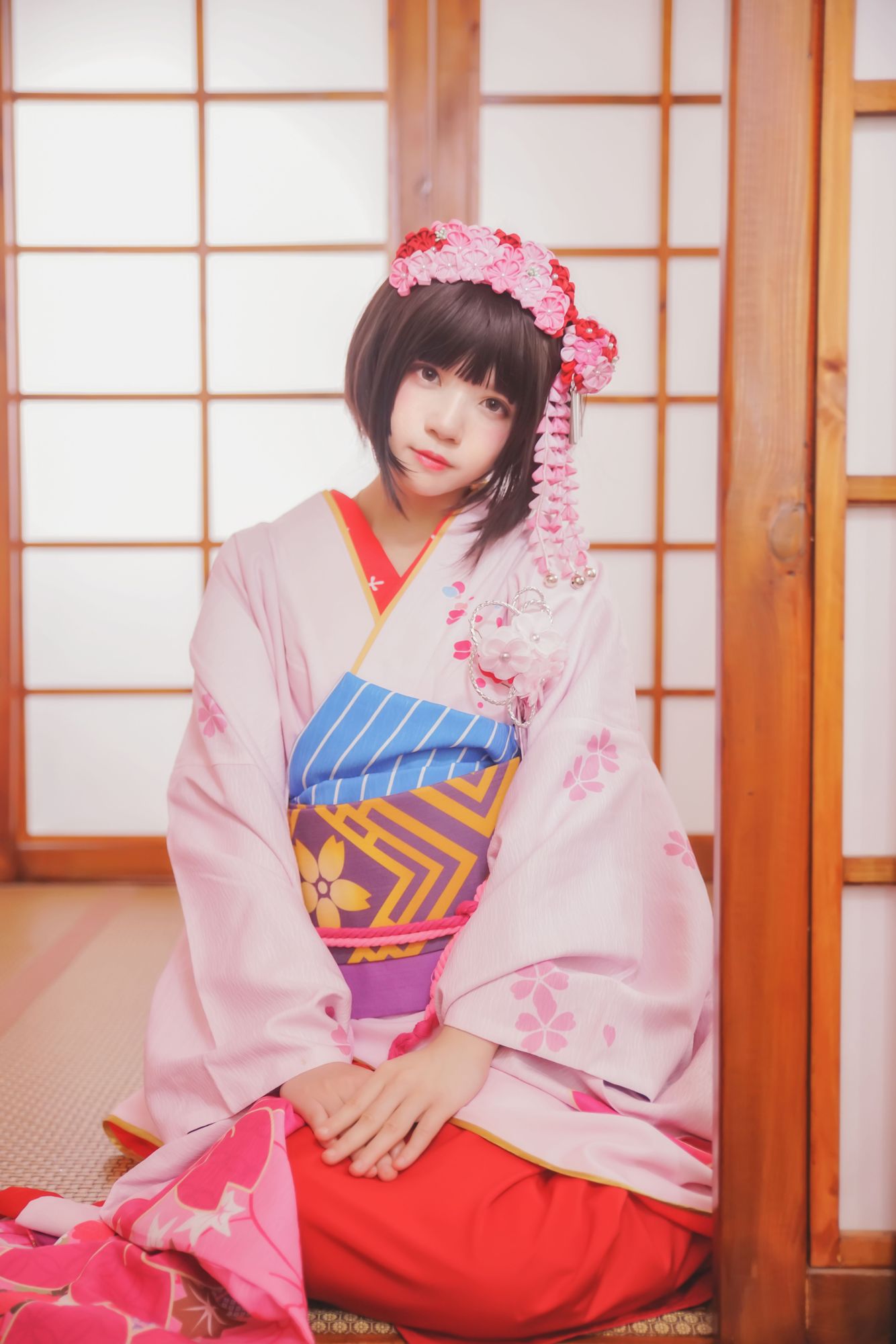 图片[6]-No.034-加藤惠 和服 [23P]-coswz-cos王者