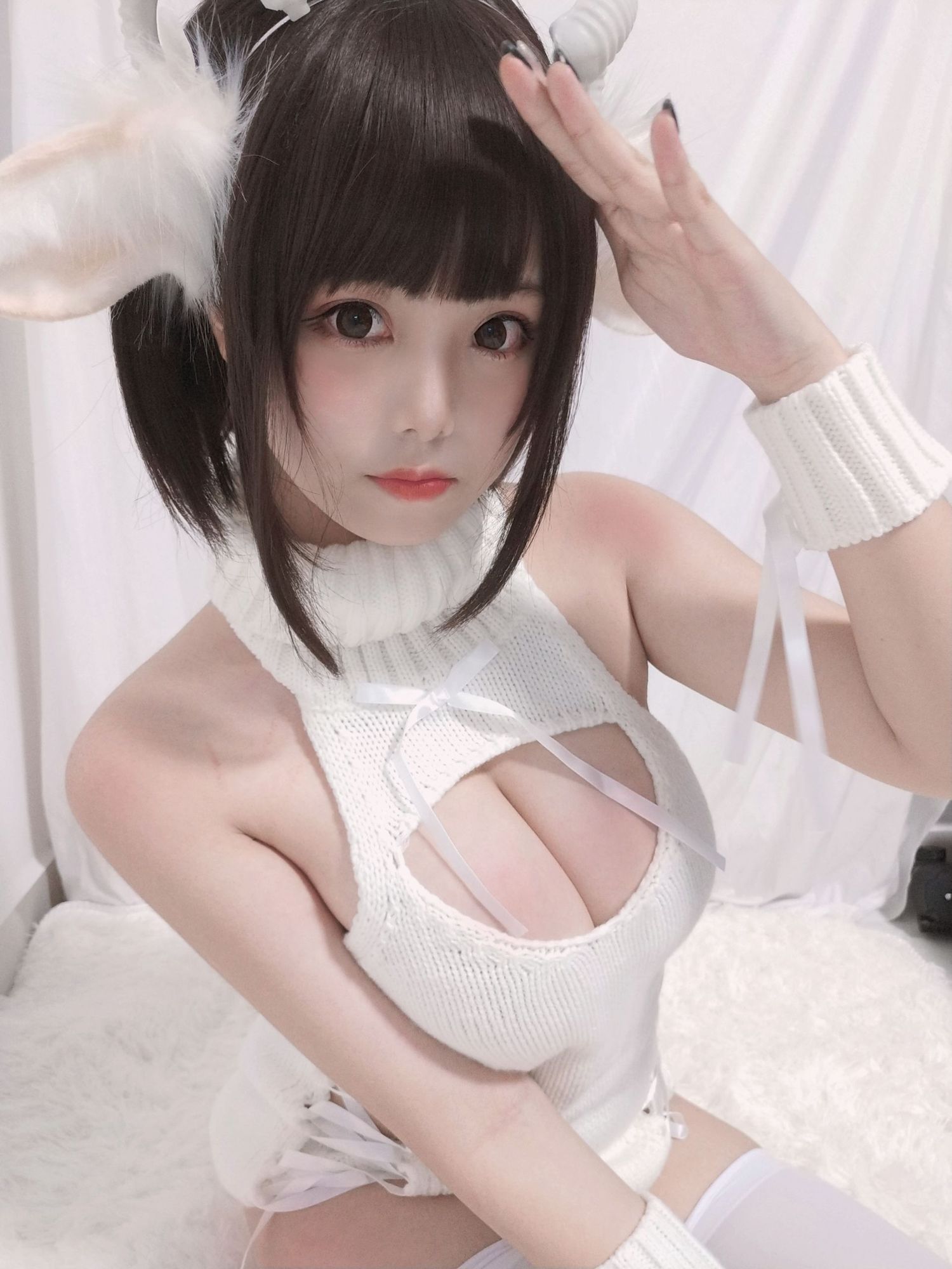 图片[6]-No.045-白丝毛衣 [40P 3V]-coswz-cos王者