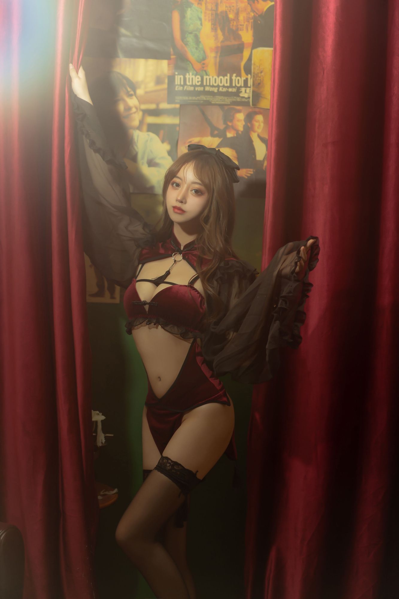 图片[37]-No.098-红丝绒旗袍 [53P]-coswz-cos王者