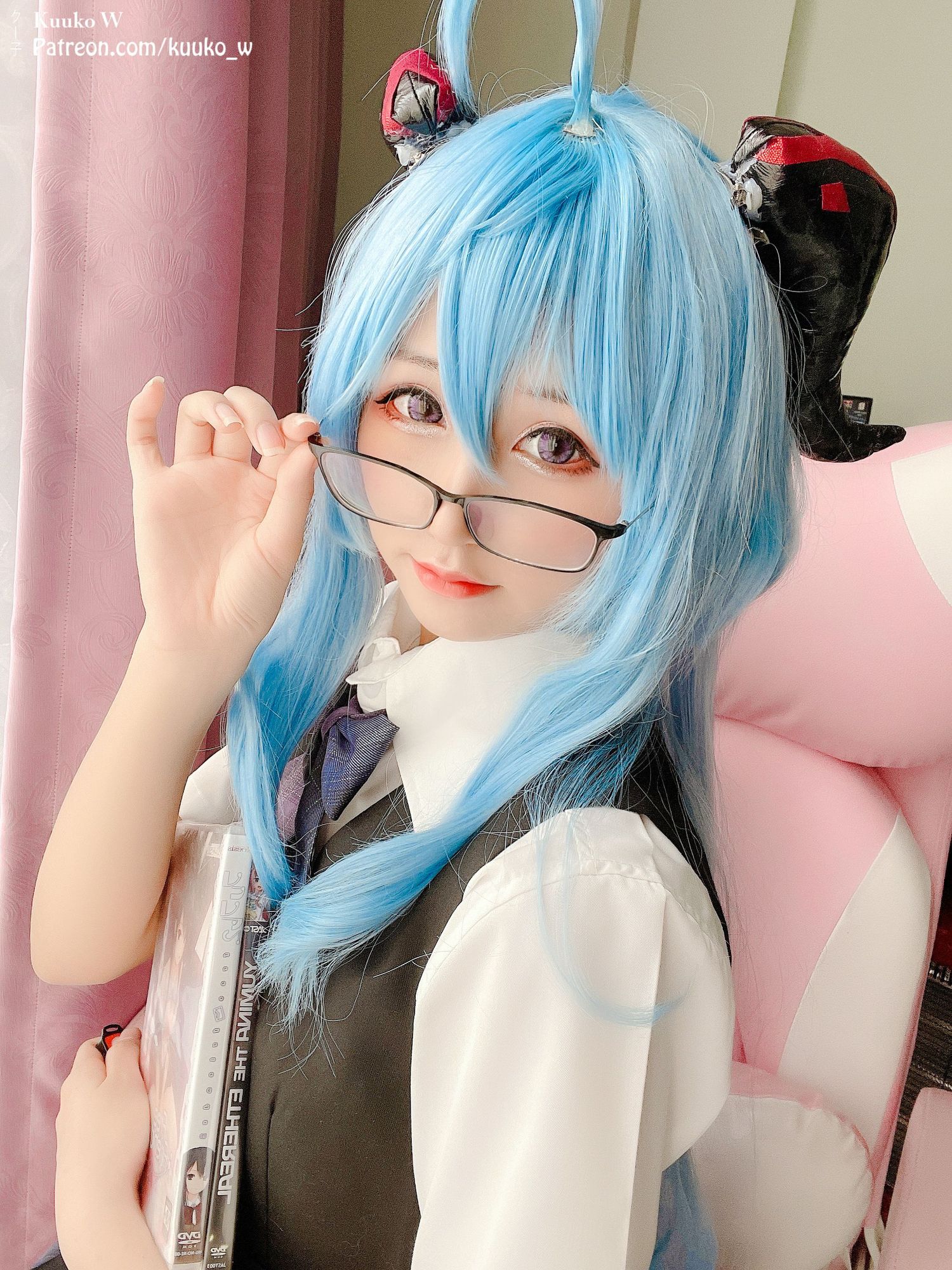 图片[6]-No.046-Ganyu Pure Seifuku [36P 6V]-coswz-cos王者